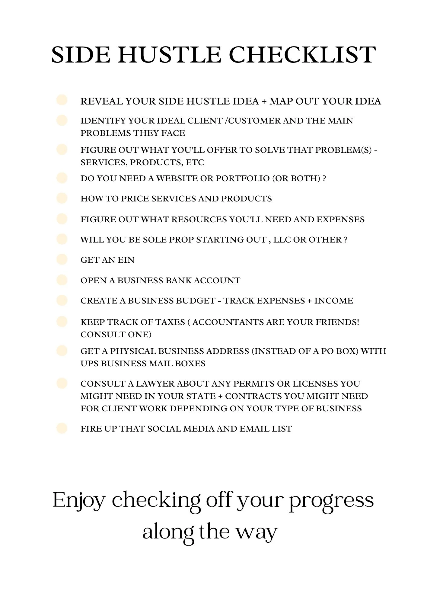 Get your side hustle on 