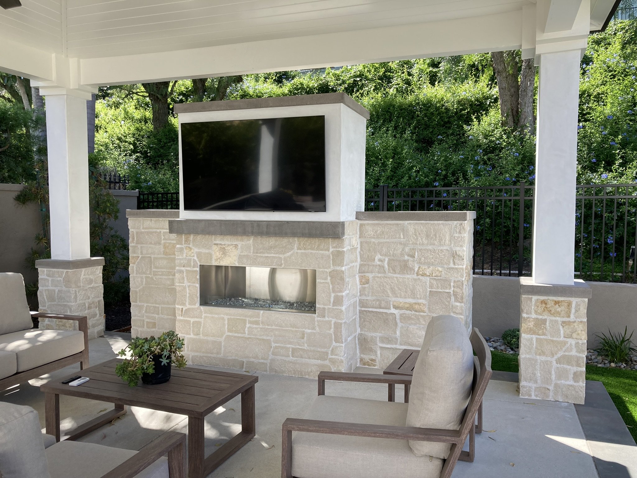 After - Fire place 