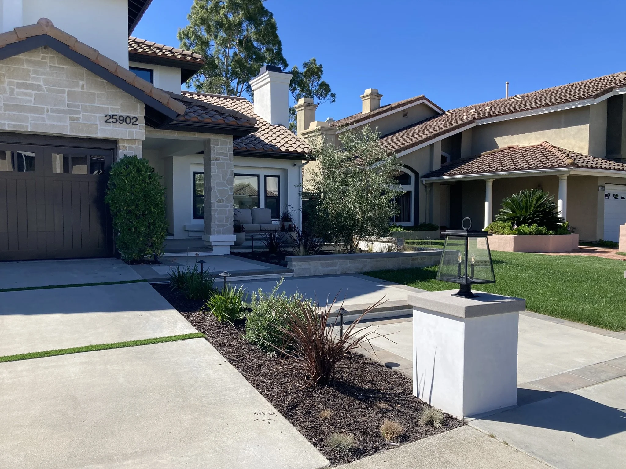 Front yard after
