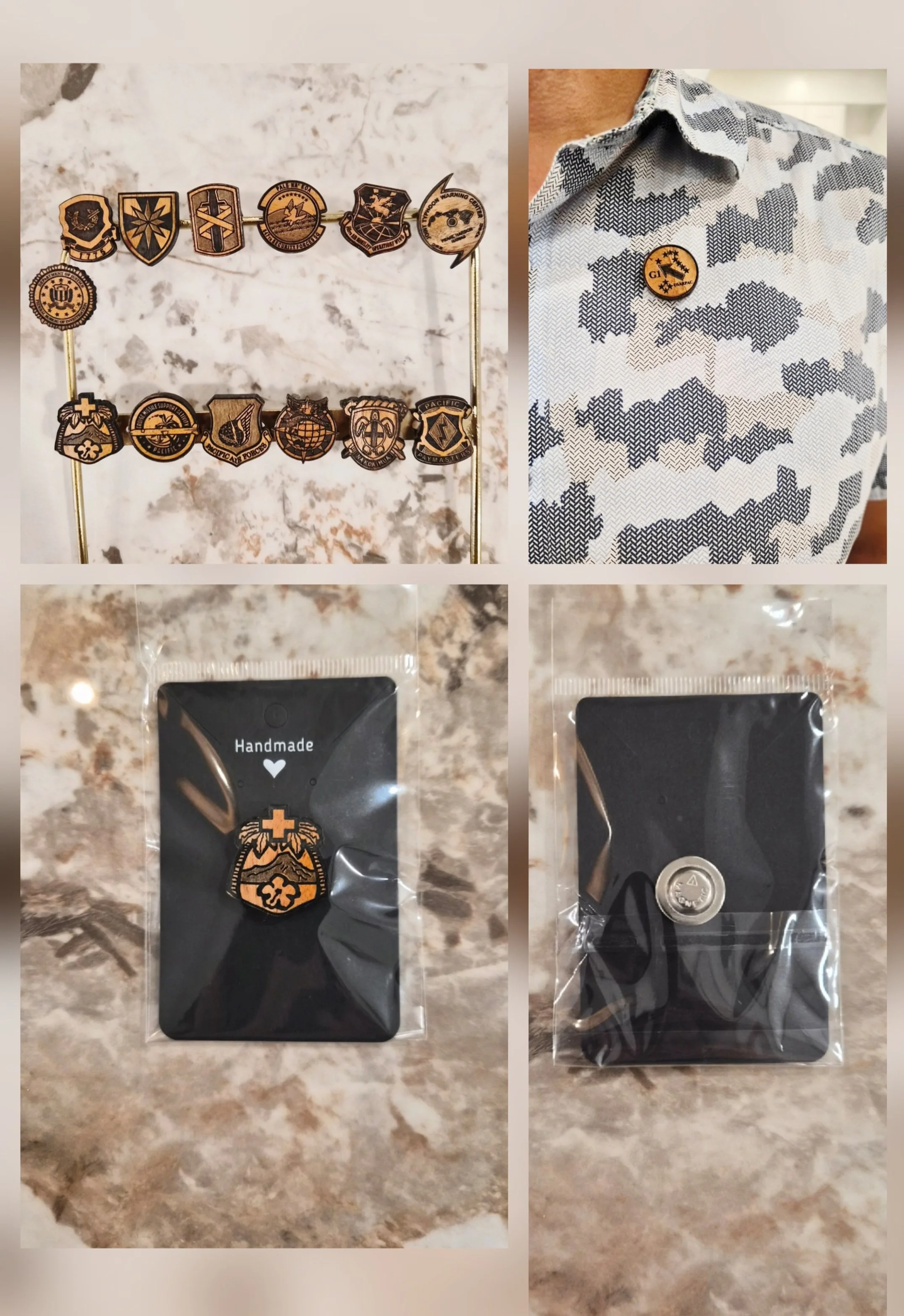 1" Magnetic Logo Pin