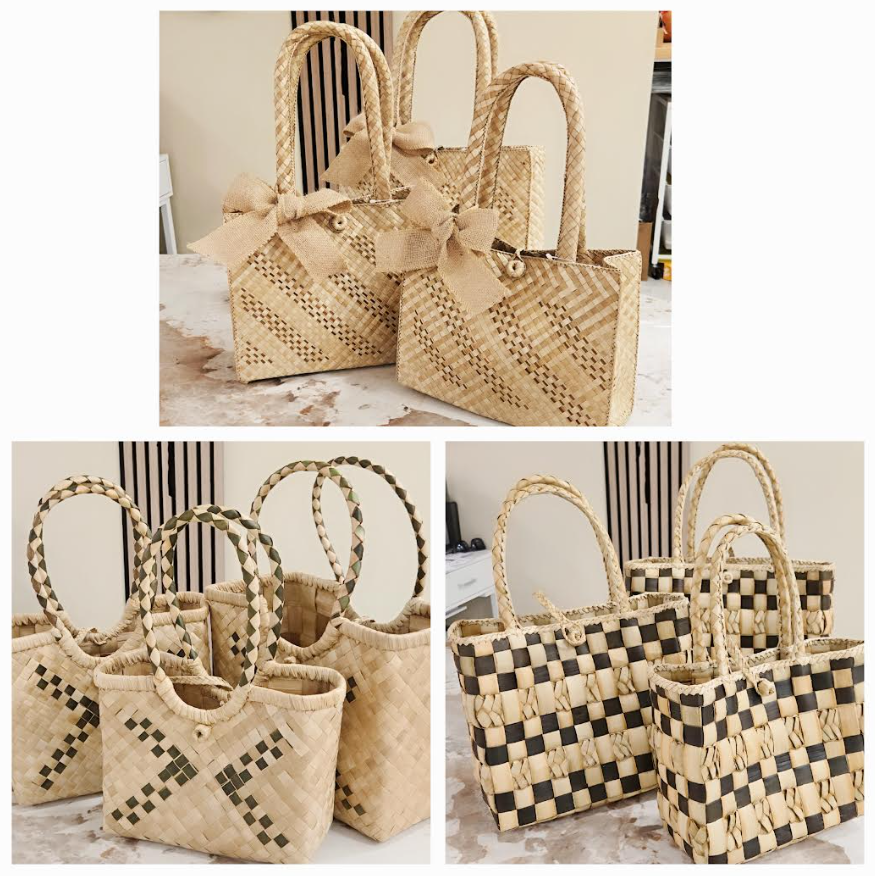 Woven Top Handle Summer bag