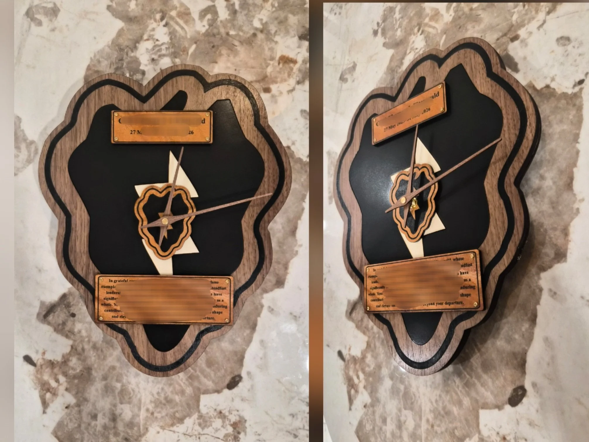 14" Logo clock with engraving