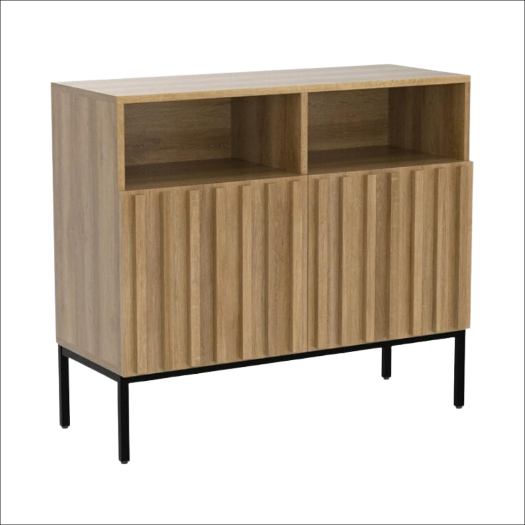 Mid-Century Modern Buffet Sideboard, Accent Console, Credenza