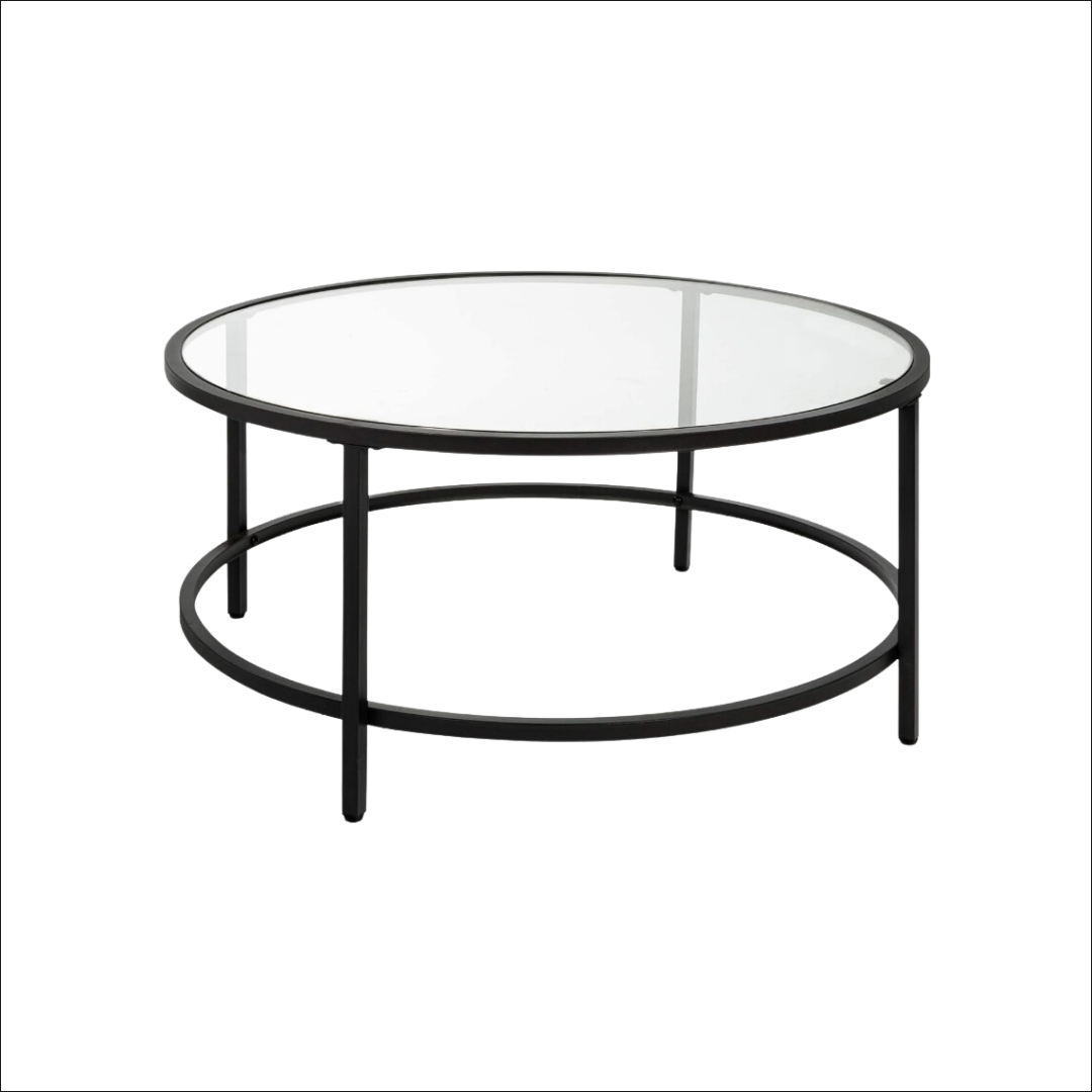 Modern Round Glass Coffee Table