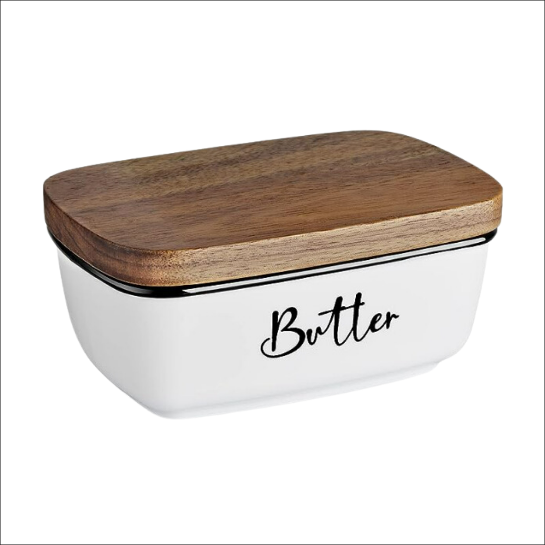 Farmhouse Butter Dish with Lid