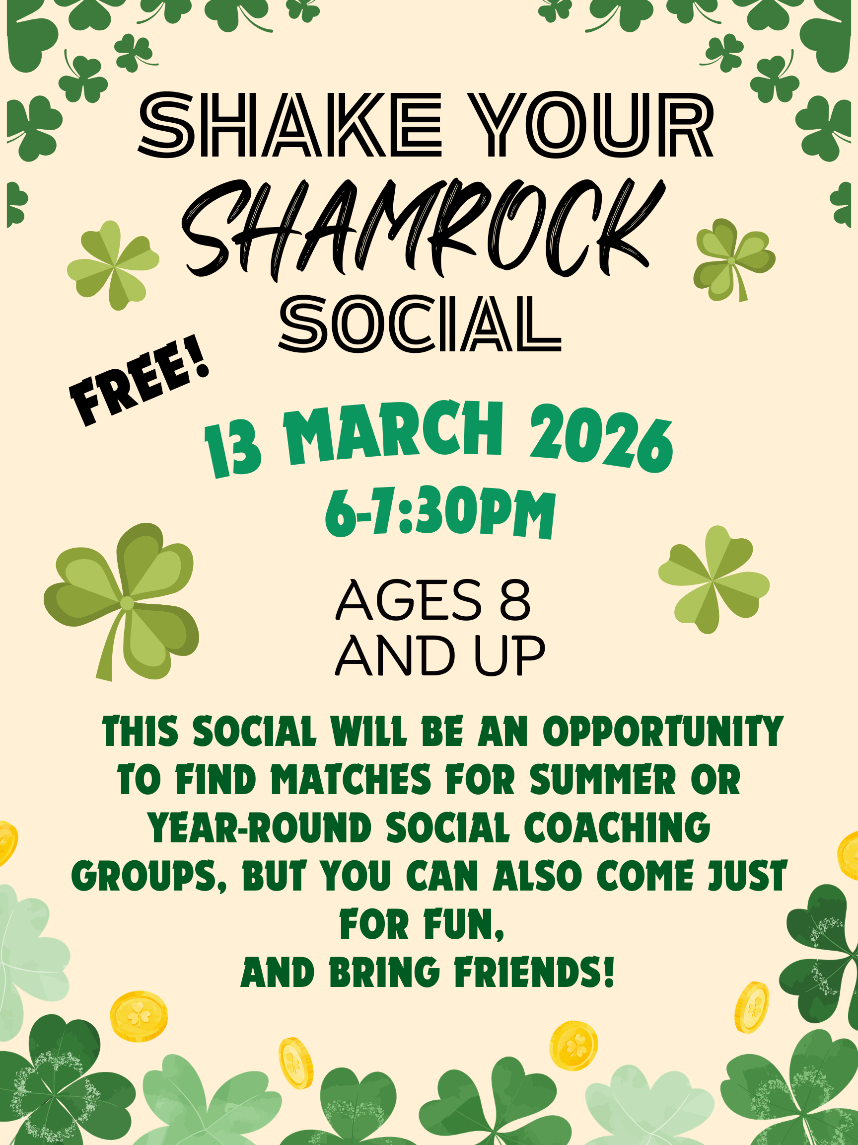 Shake your shamrock social!