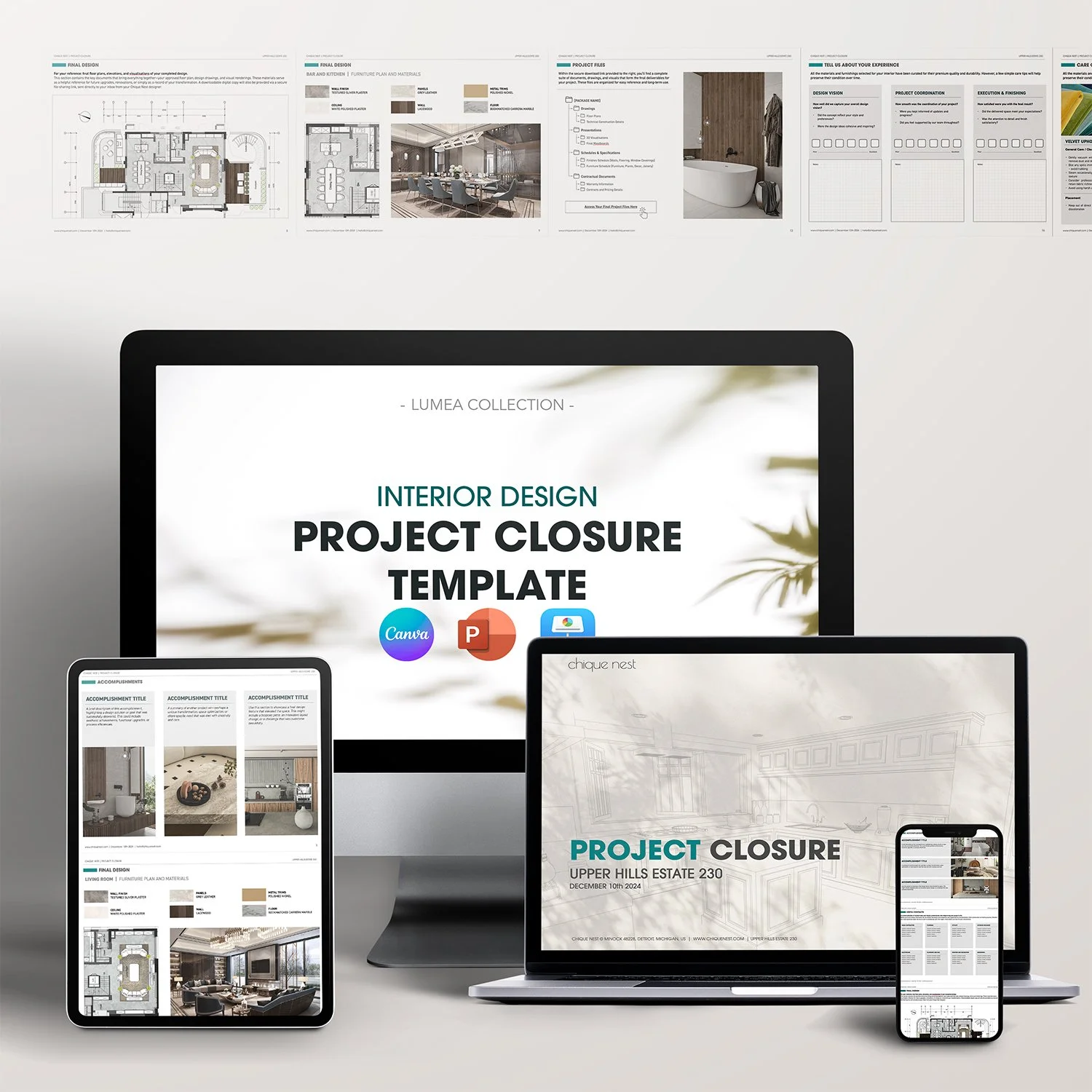 Interior Design Project Closure Template _ Lumea Collection