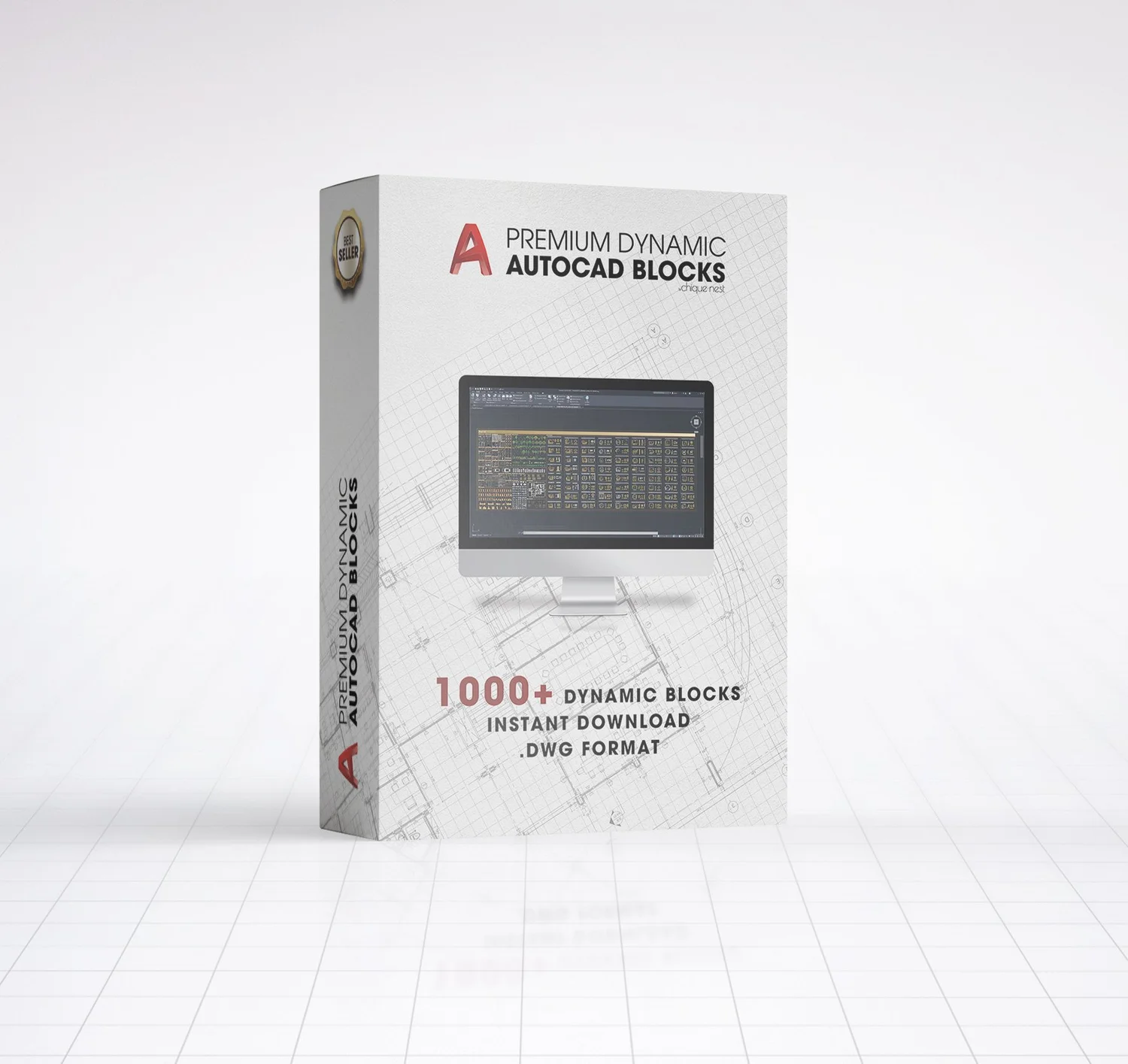 Premium Kitchen ISO AutoCAD Blocks / Sections / Elevations — Chique Nest