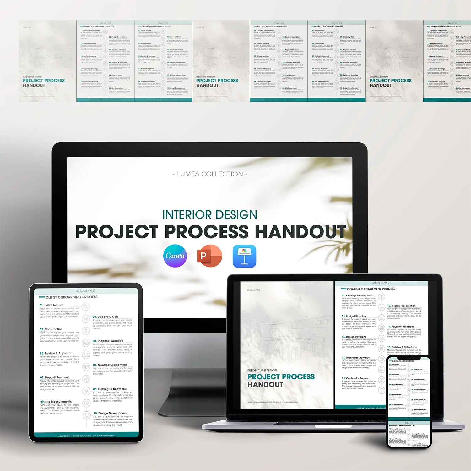 Interior Design Project Process Handout Template _ Lumea Collection