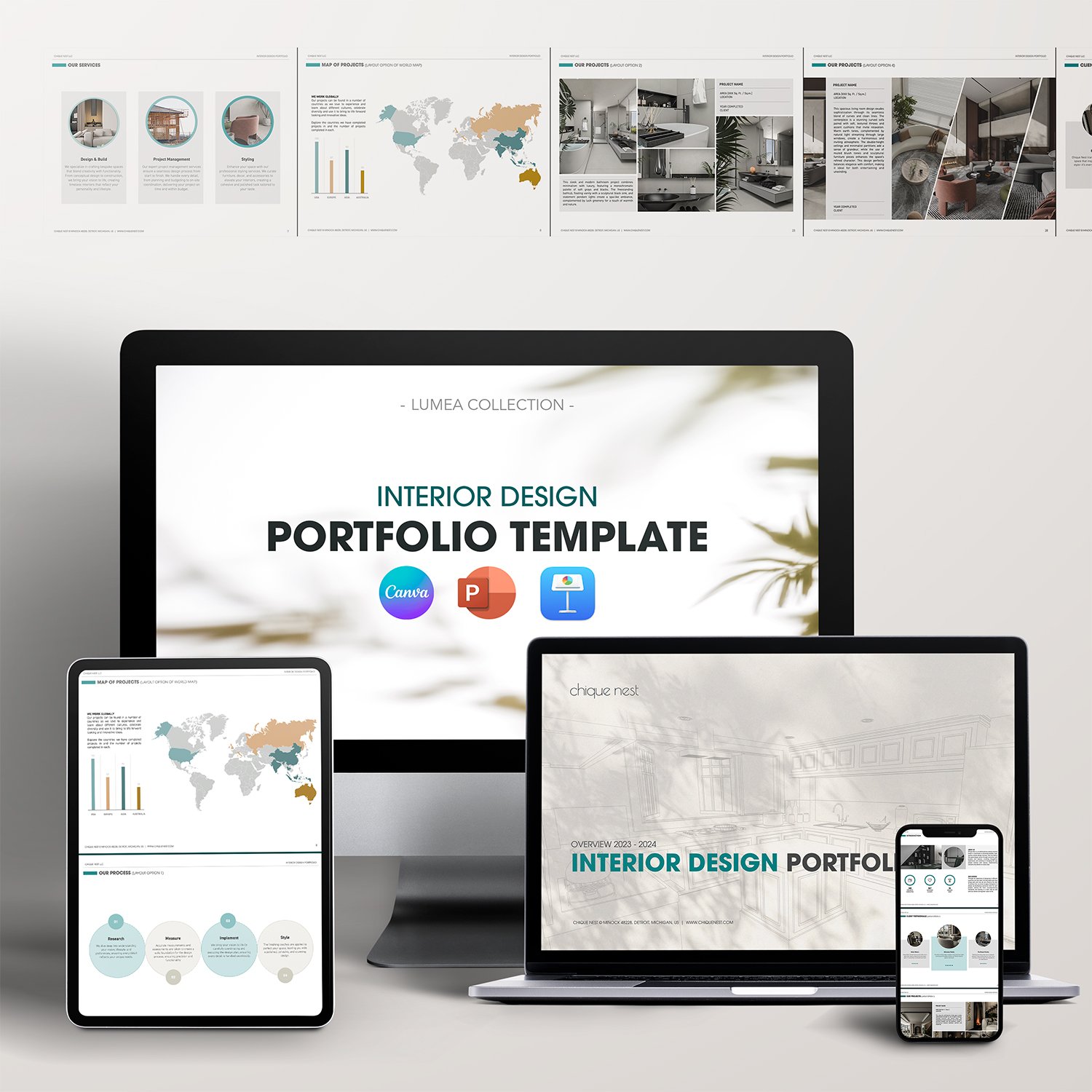 Interior Design Portfolio Template _ Lumea Collection