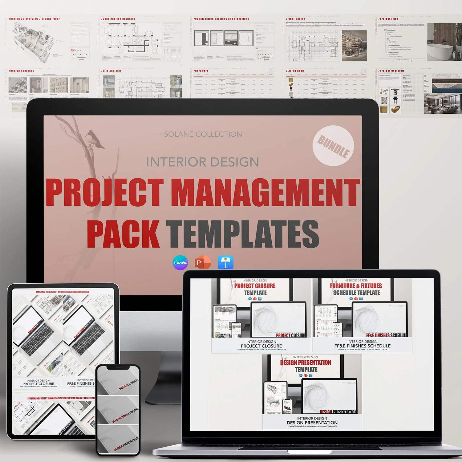 Interior Design Project Management Pack BUNDLE _ SOLANE Collection