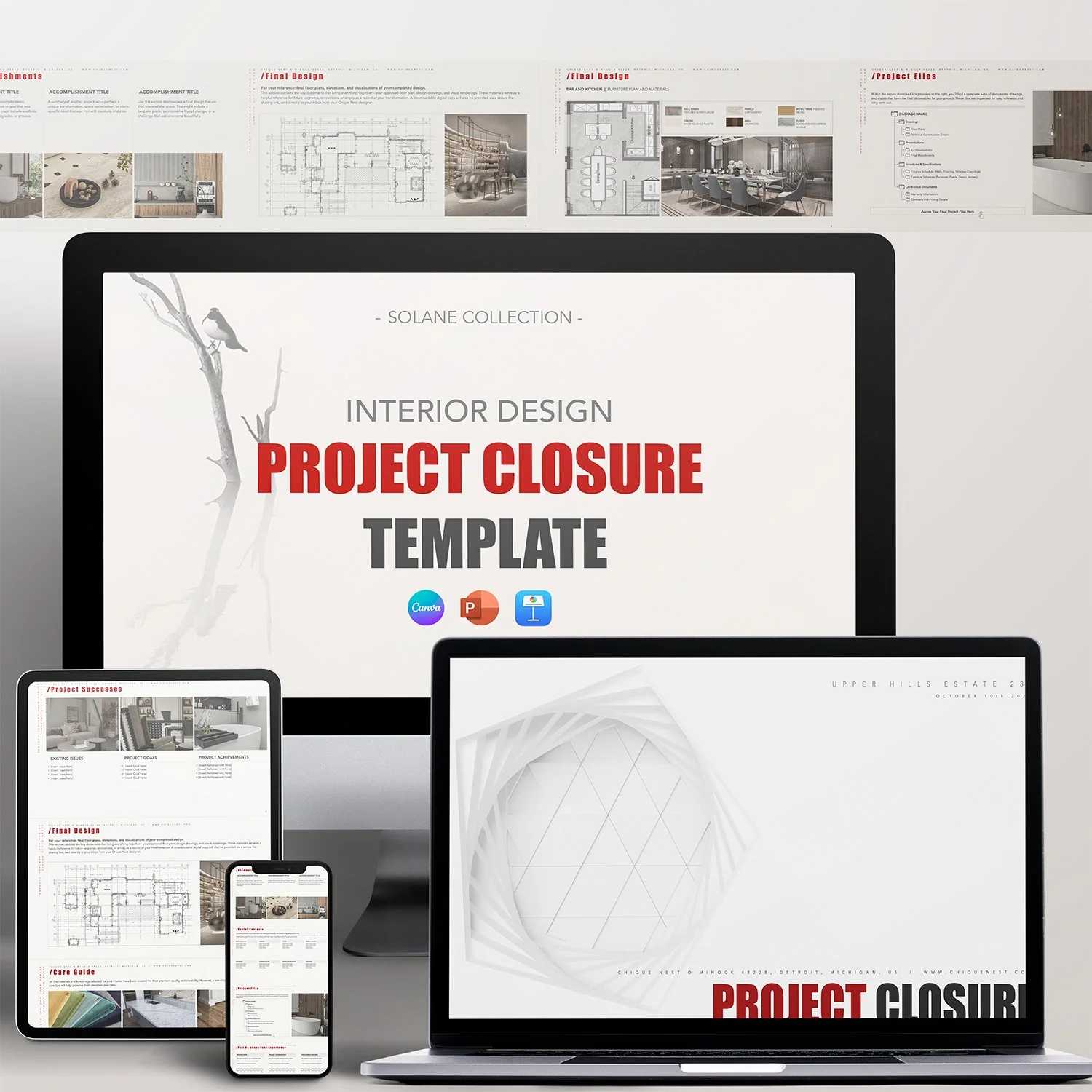 Interior Design Project Closure Template _ Solane Collection