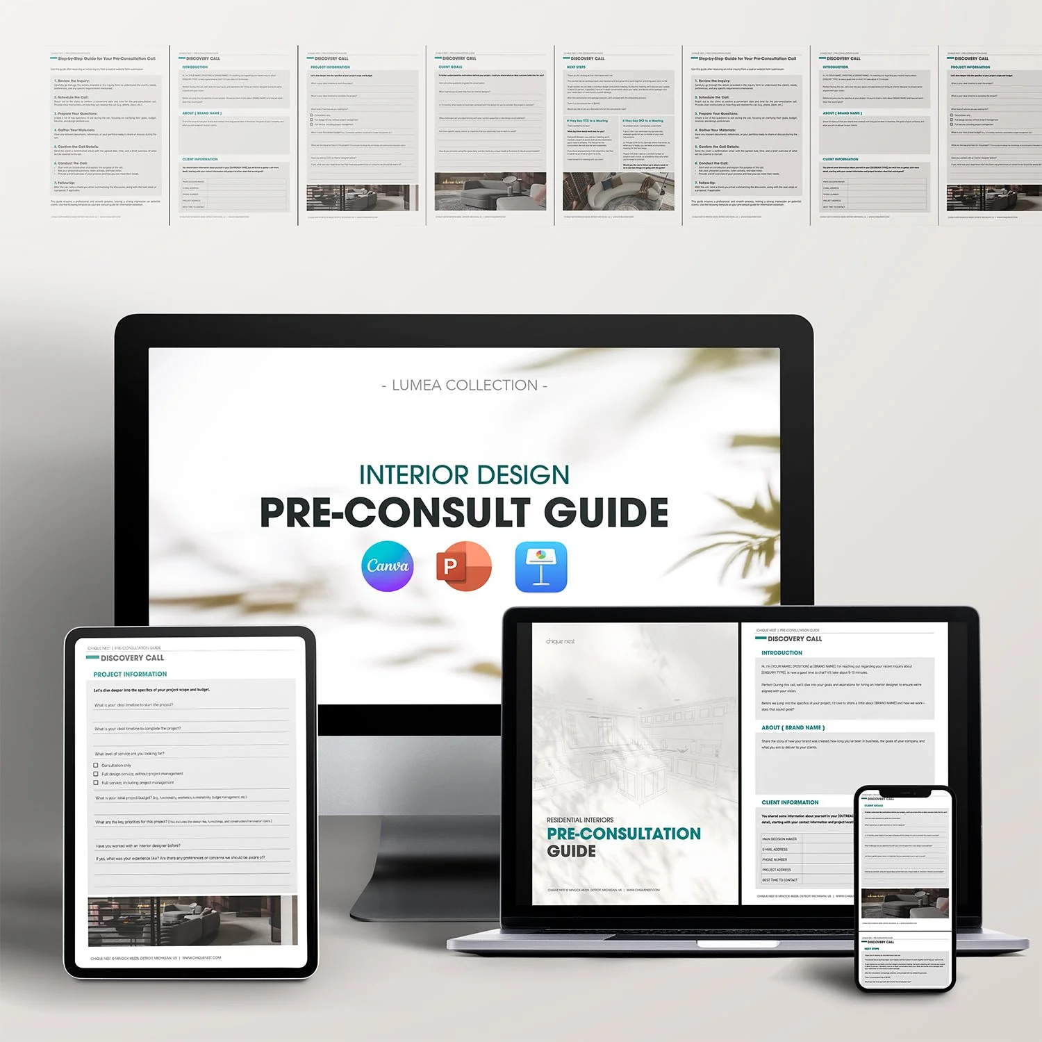 Interior Design Pre-Consultation Guide Template _ Lumea Collection