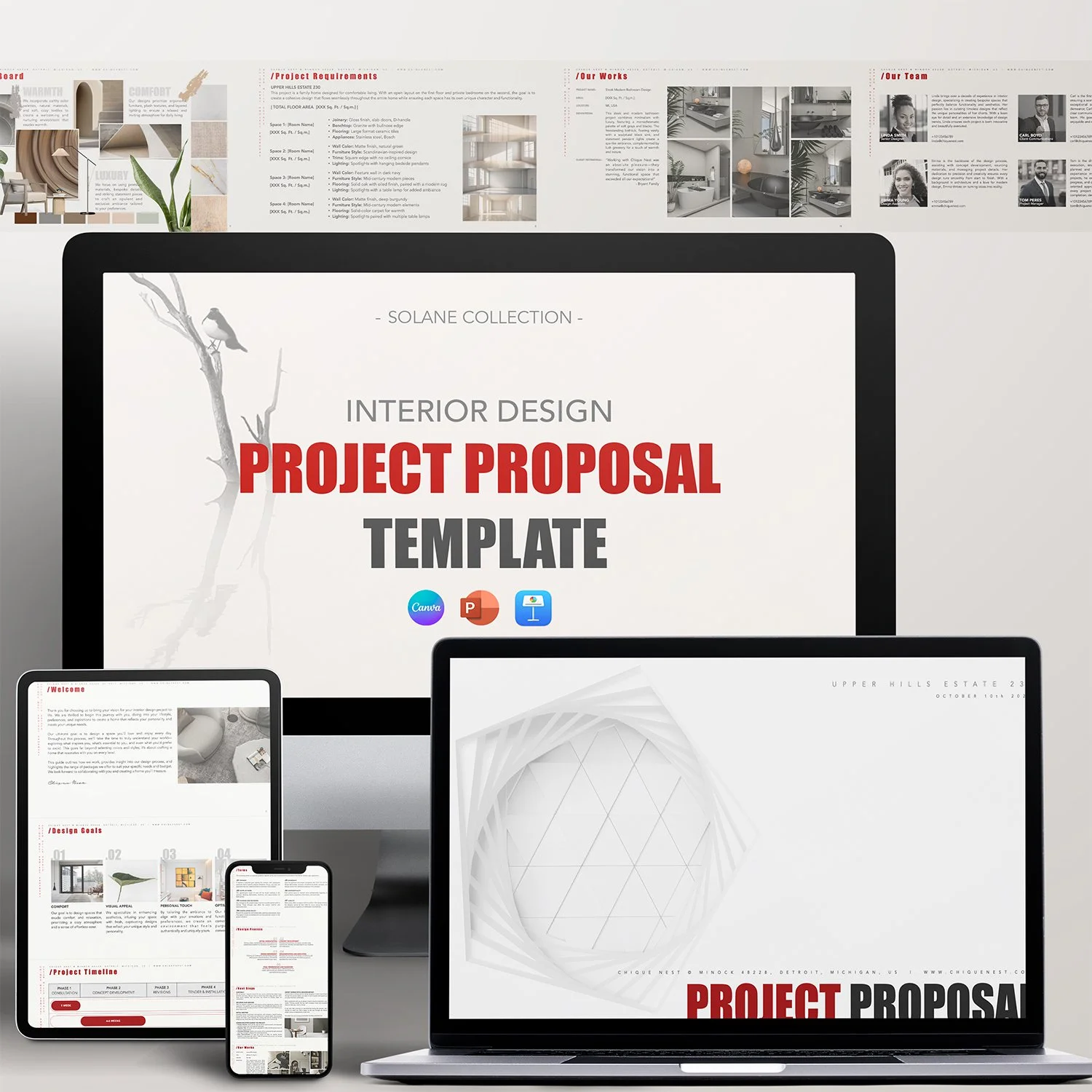 Interior Design Project Proposal Template _ Solane Collection