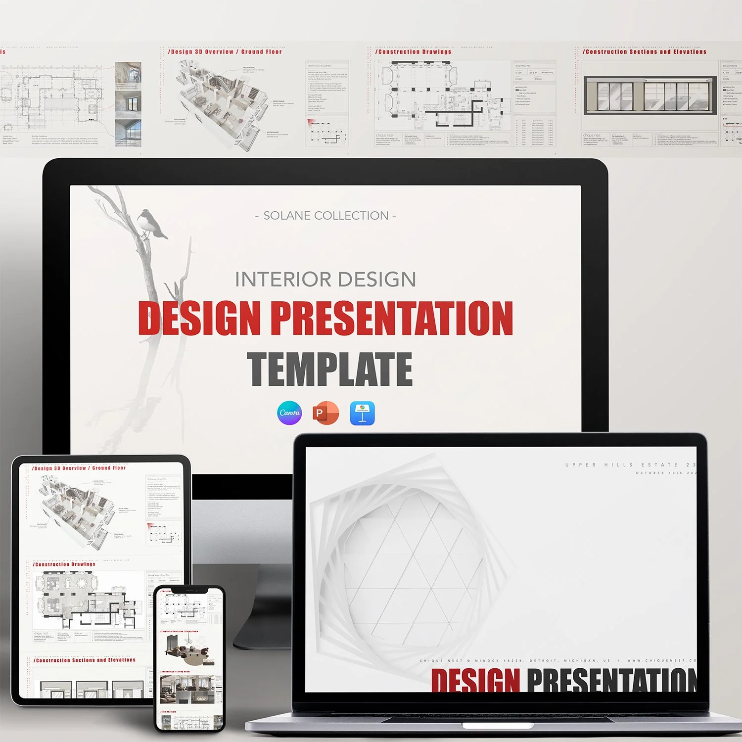 Interior Design Presentation Template _ Solane Collection