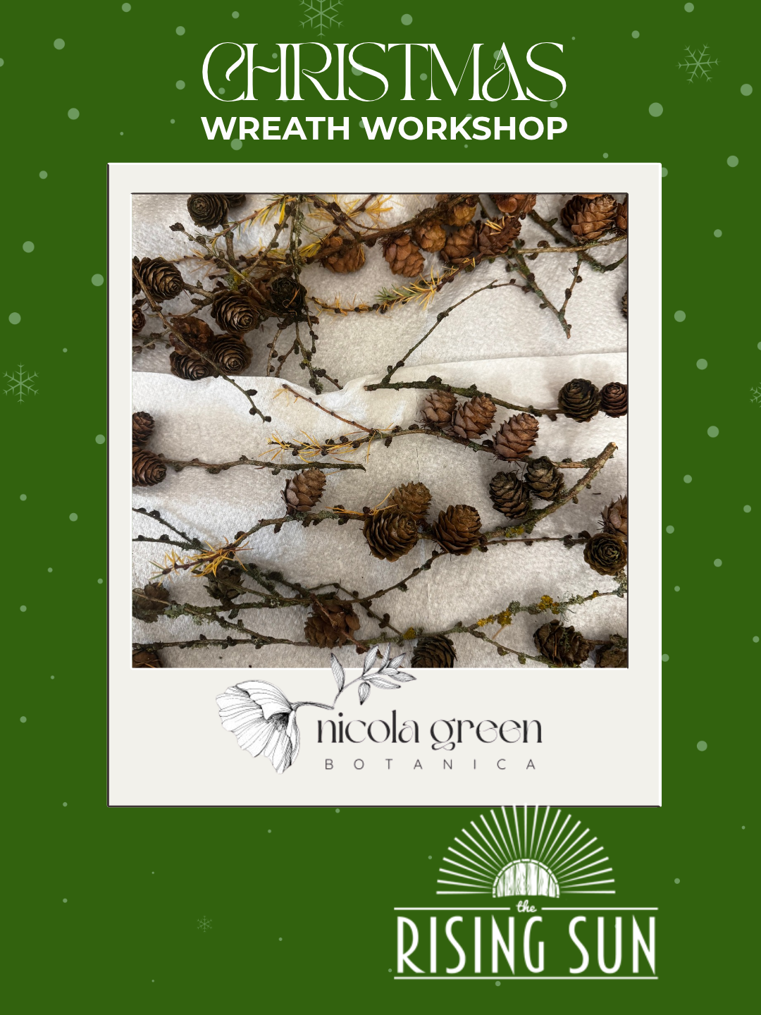 Christmas Wreath Workshop, Monday 7th December