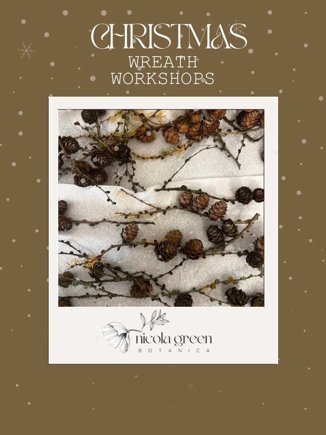 Christmas Wreath Workshop, Thursday 10th December.
