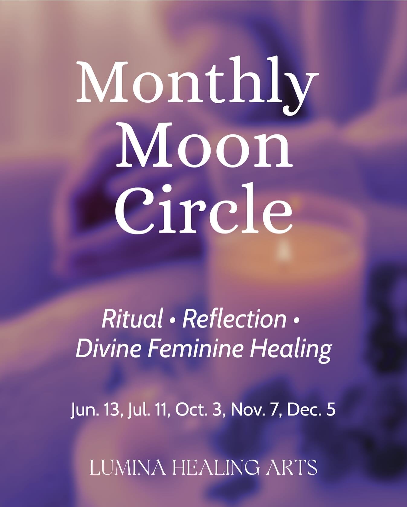 Under the full moon, we return to ourselves.

You&rsquo;re invited to a sacred evening of ritual, reflection, and reconnection in community.

✨ Monthly Moon Circle at Bridge Healing Arts Center (hosted by Lumina Healing Arts)
🌕 A sacred gathering fo