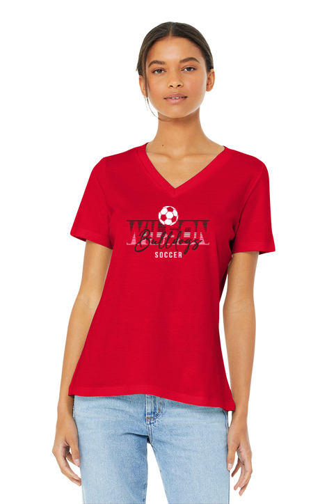 WBS- BC6405 Bella + Canvas Women's Relaxed V-Neck Tee