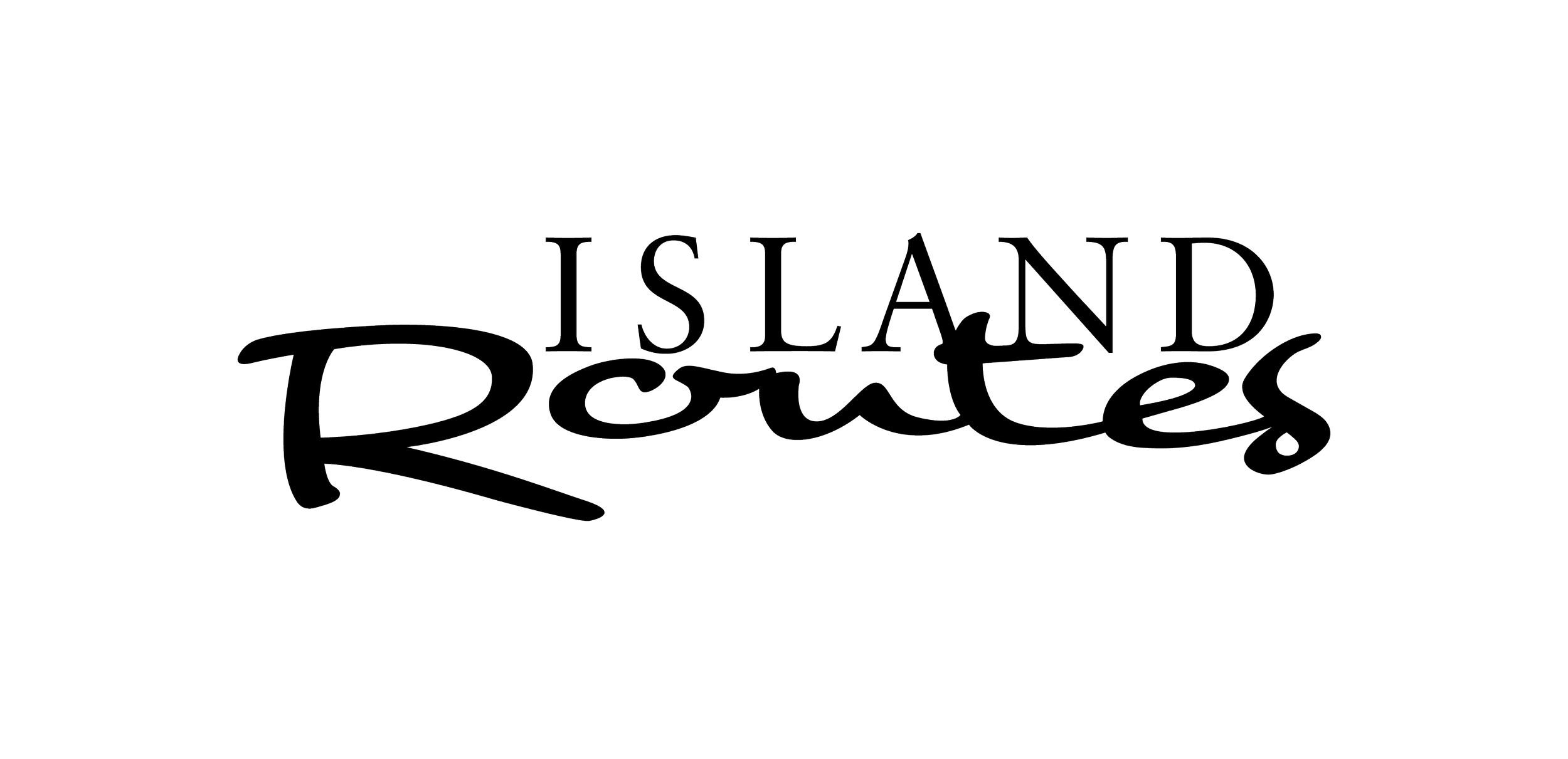 Text reads 'Island Runners' in a combination of uppercase and cursive styles.