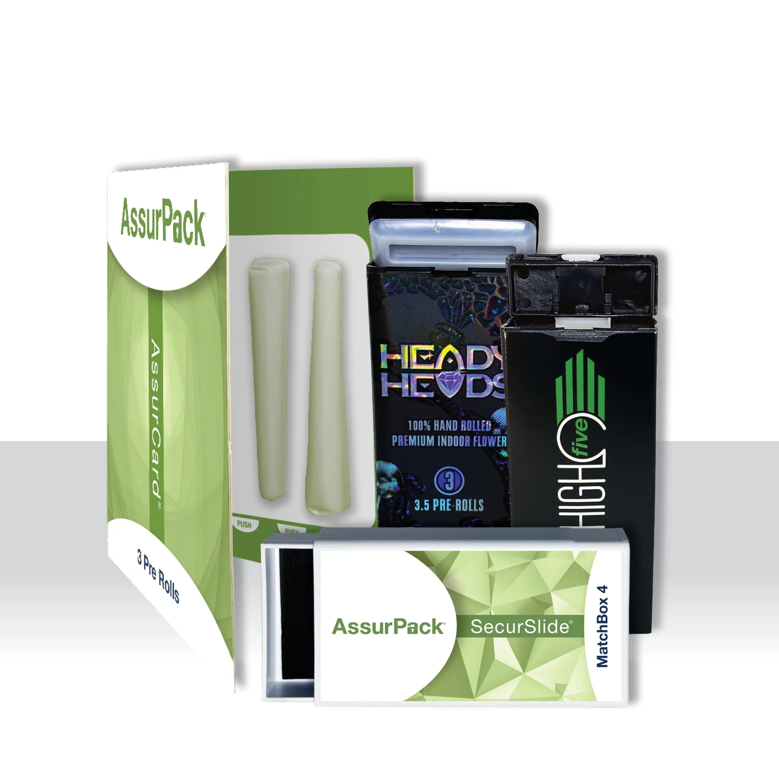 The best cannabis pre roll packaging. Protect your pre rolls with AssurPack Custom CR Packaging.