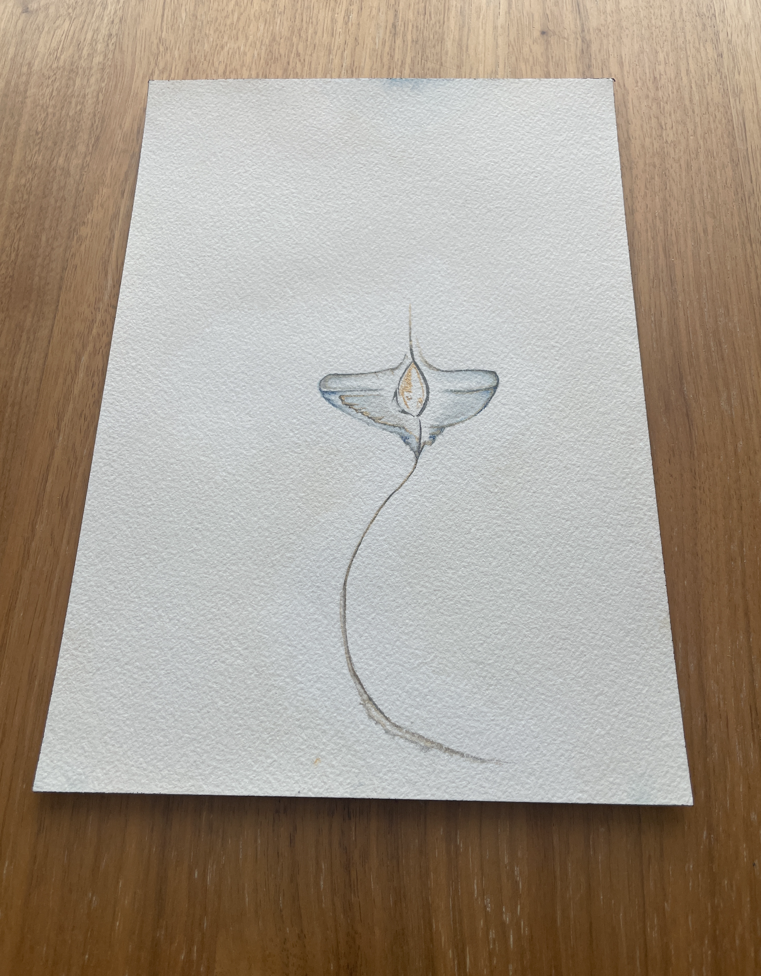 A silver flower