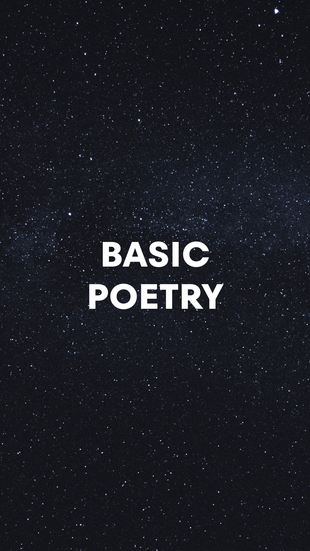 BASIC POETRY