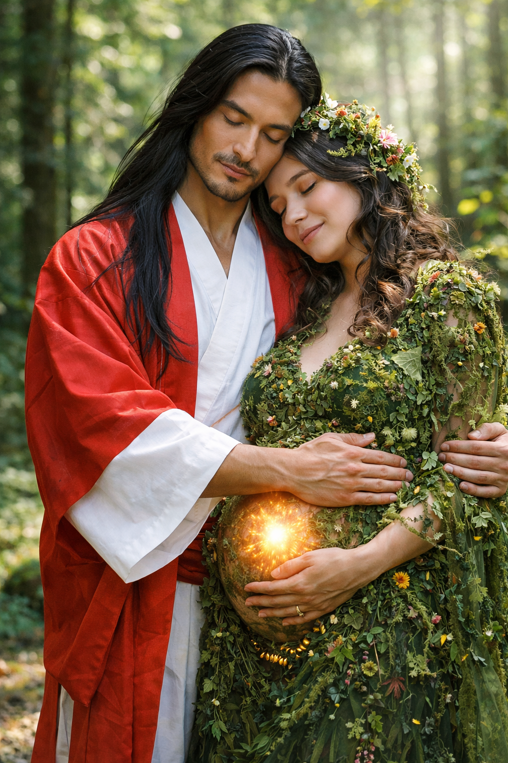 Eden embracing Mother Nature 