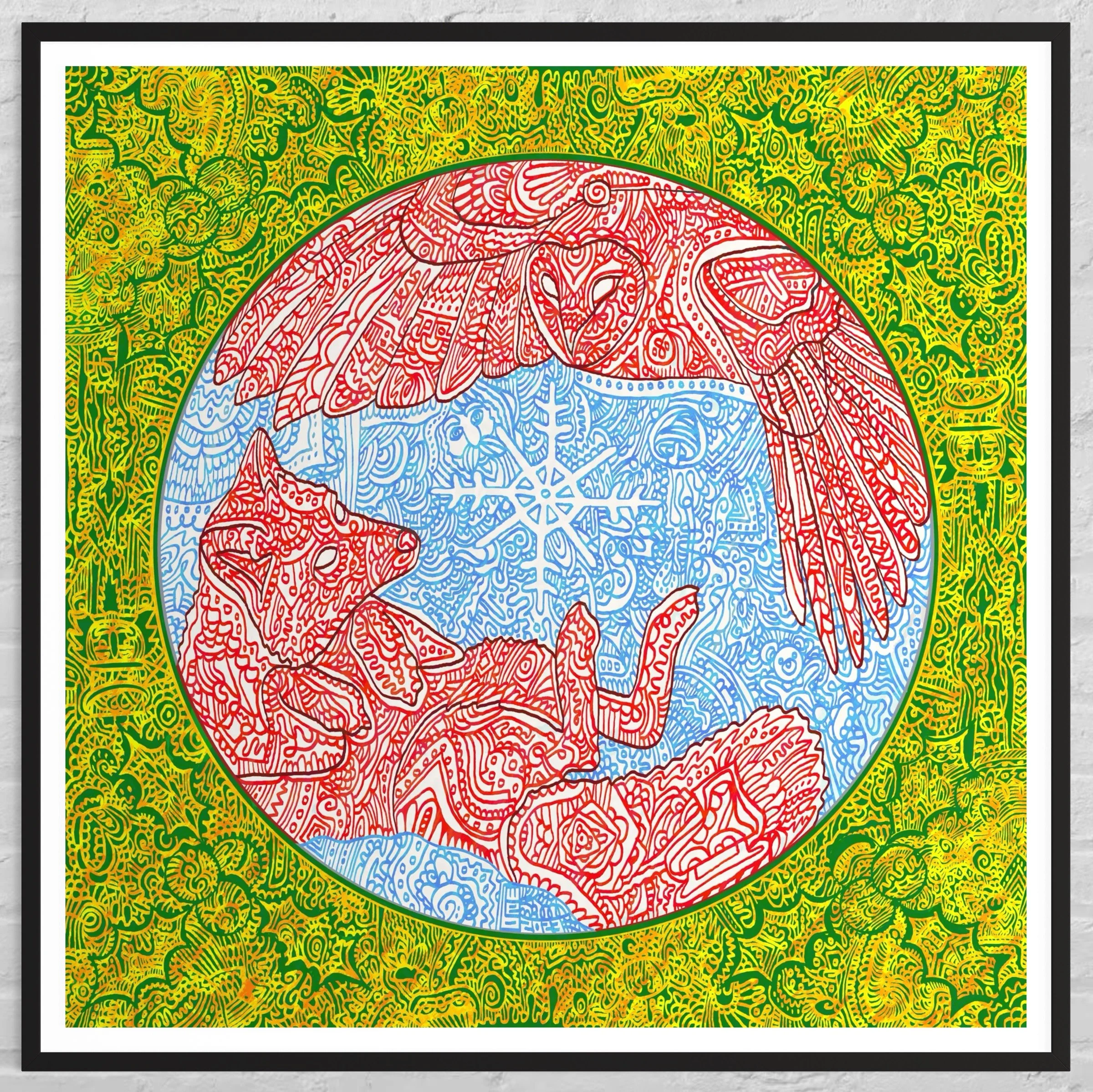  Wesley Ethyn Bowers,  ORNAMENT   (2023). Digital, 36" x 36".