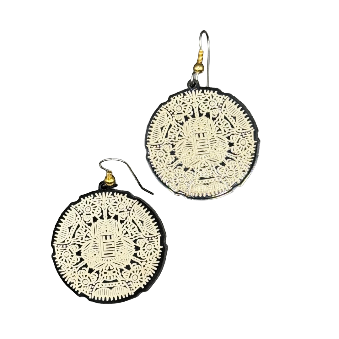 Beardo Acrylic Earrings