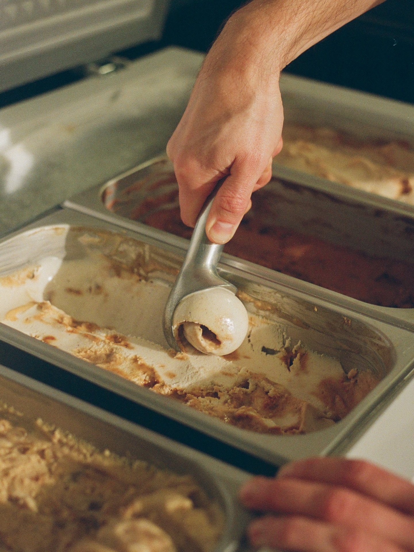 A perfect swirl turns into a perfect scoop