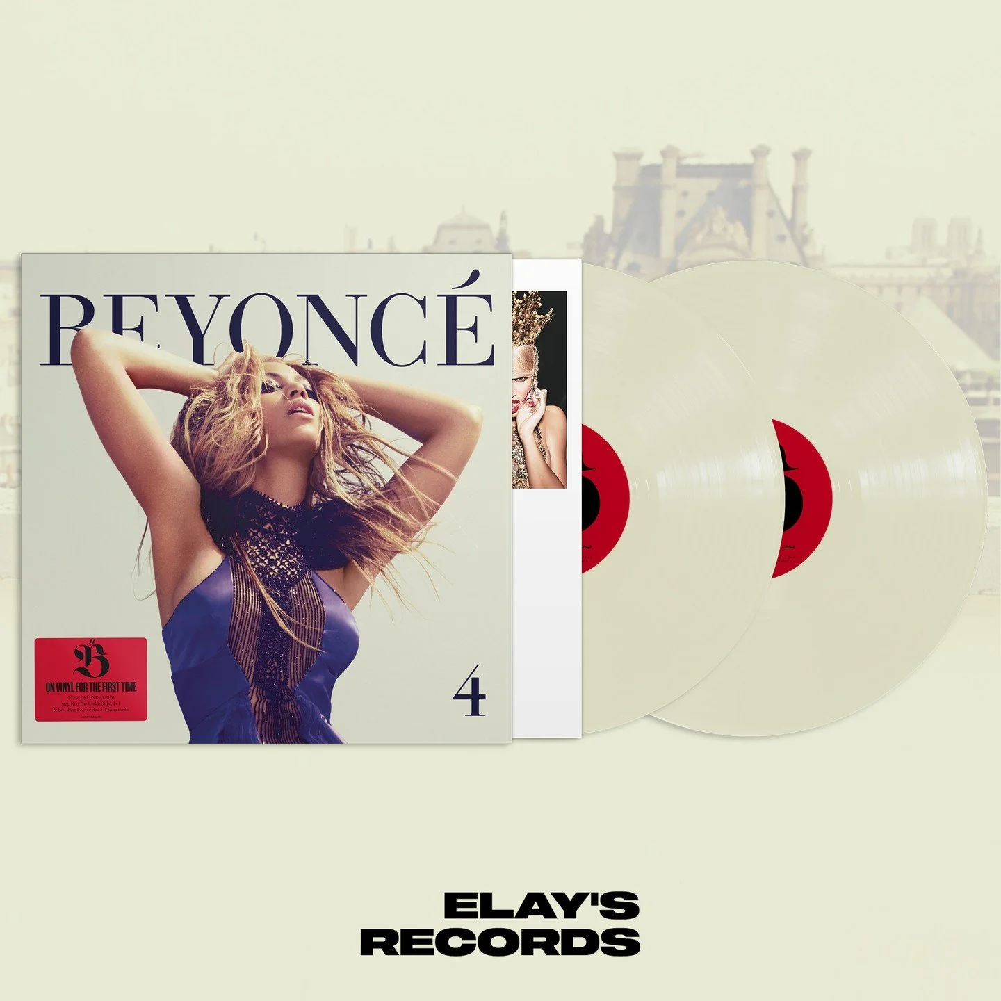 BEYONC&Eacute; // 4 DELUXE EDITION // 2 CREAM LPS WITH 4 EXTRA TRACKS // GATEFOLD JACKET WITH PRINTED INNER SLEEVES

#beyonce #beyonc&eacute; #4 #beyonce4 #runtheworld #queenb #beehive #loveontop #endoftime #kingb #beyhive #vinyl #vinylcollection #vi
