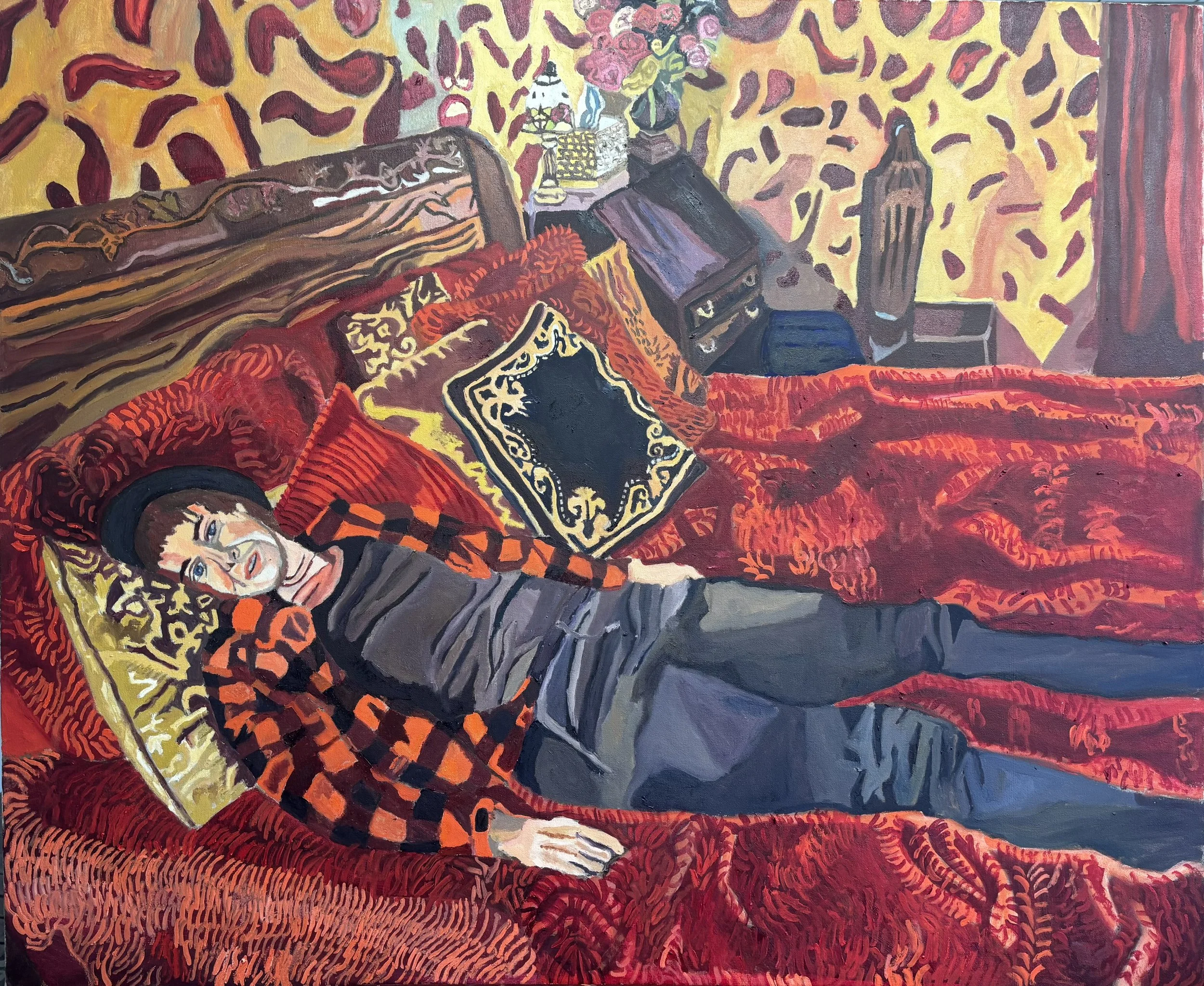 Rachel at the Dollhaus, 38x46in