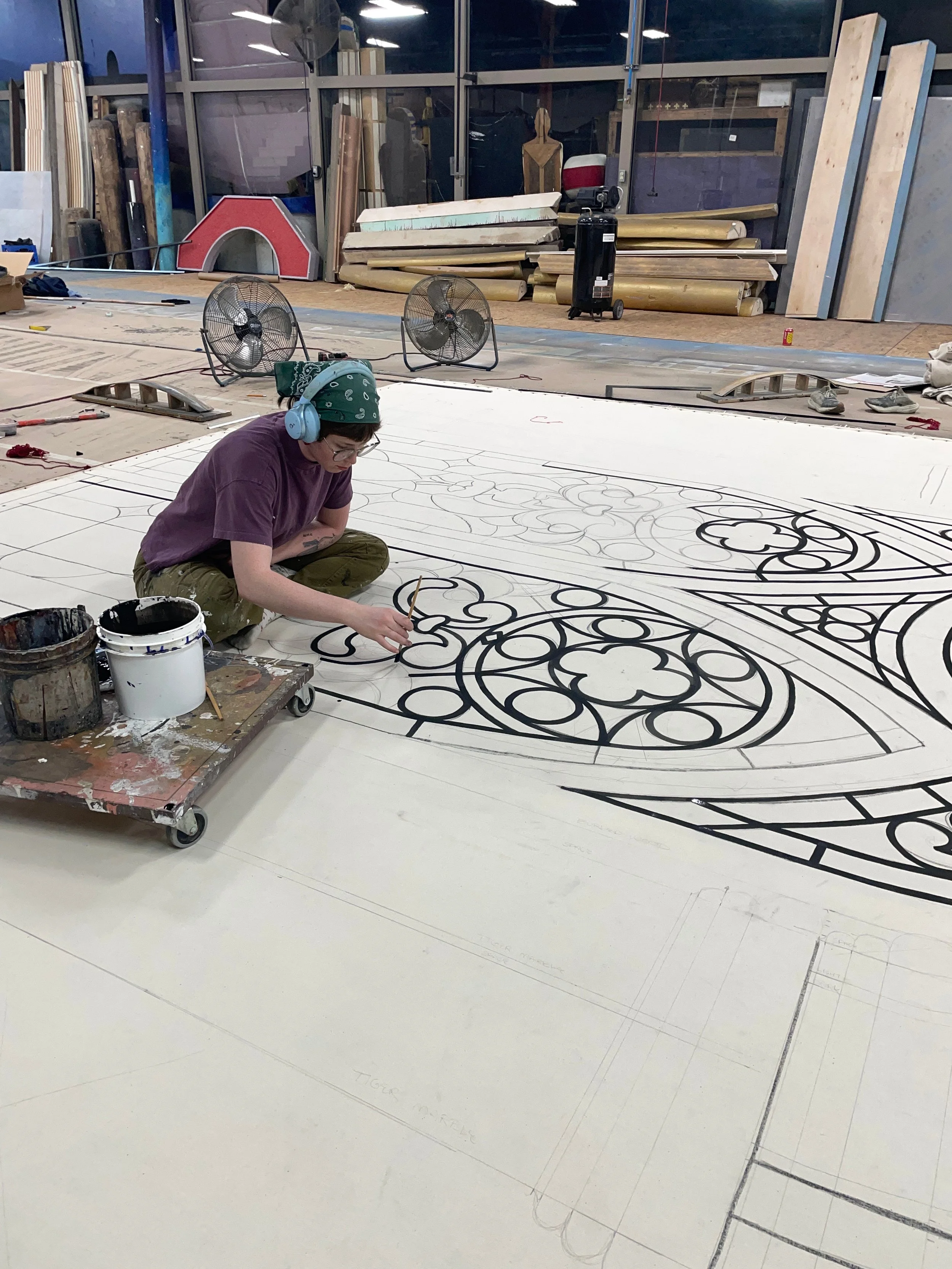 Lined with Rosco Off Broadway Black