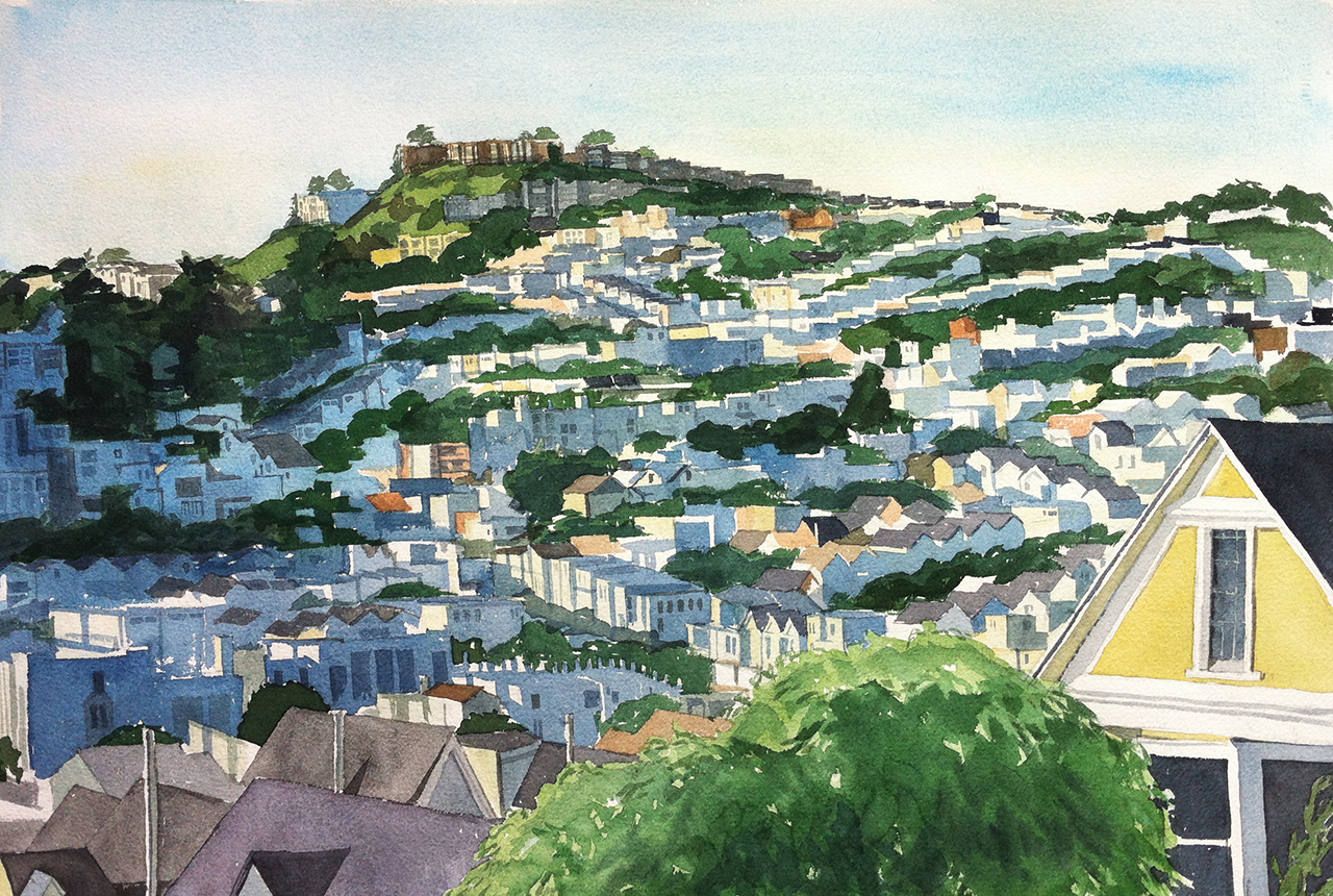 <i>Noe Valley 1, San Francisco</i>, 15 x 22", 2012 (private collection)