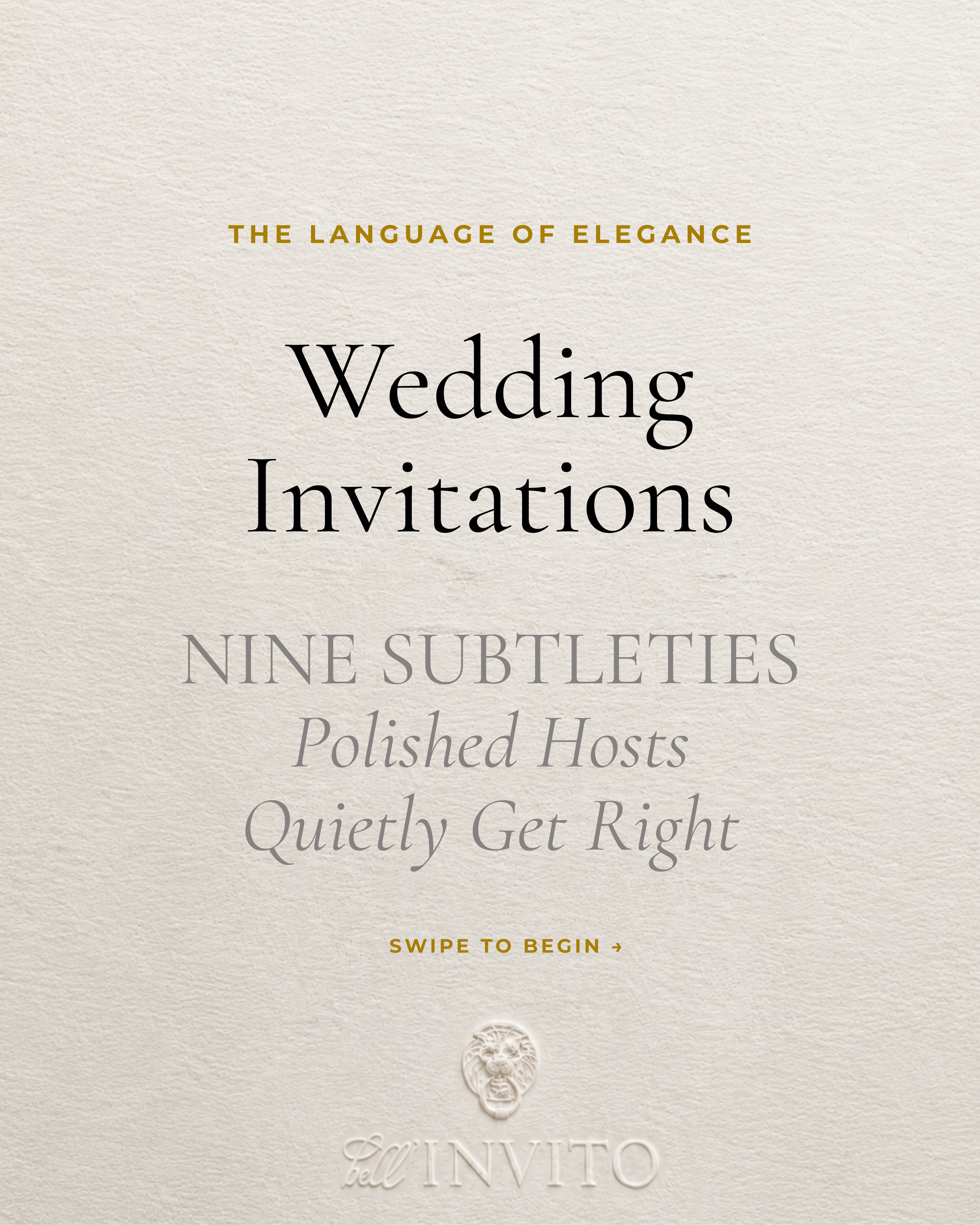 The Language of Elegance  - A New Series to Bookmark