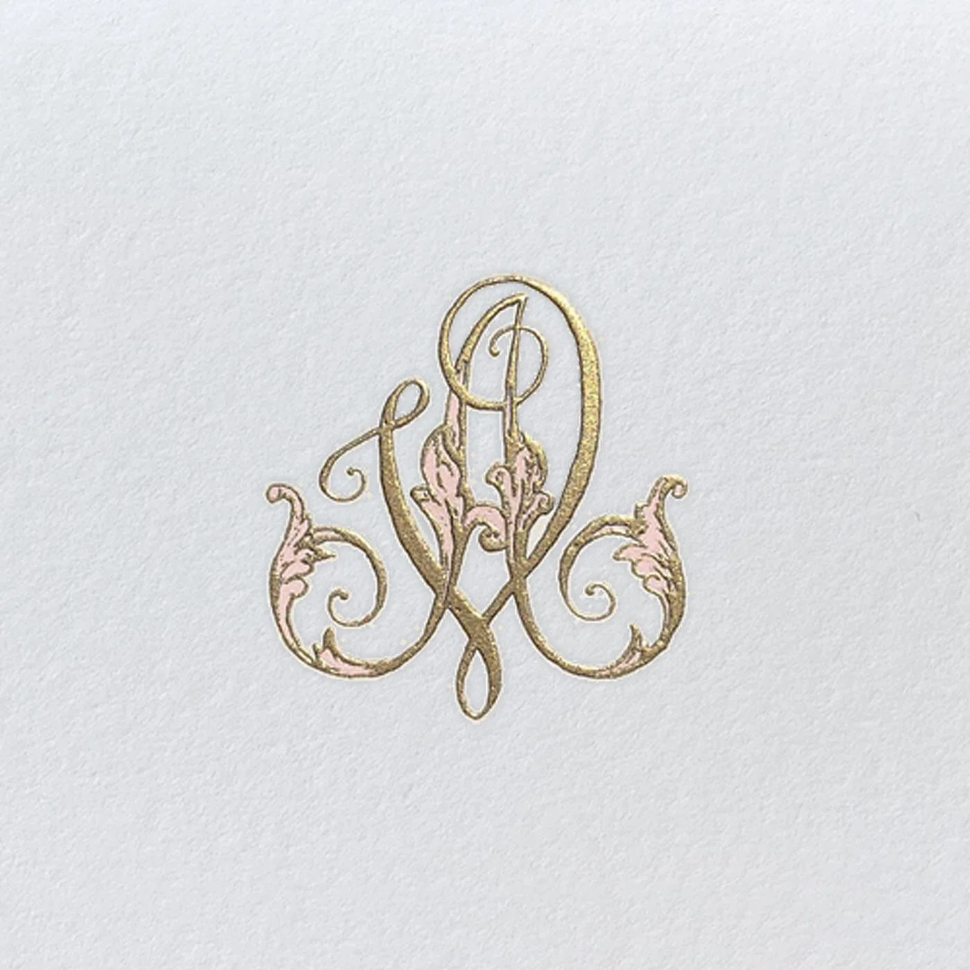 2-color Engraved Ivy Ribbon Stationery
