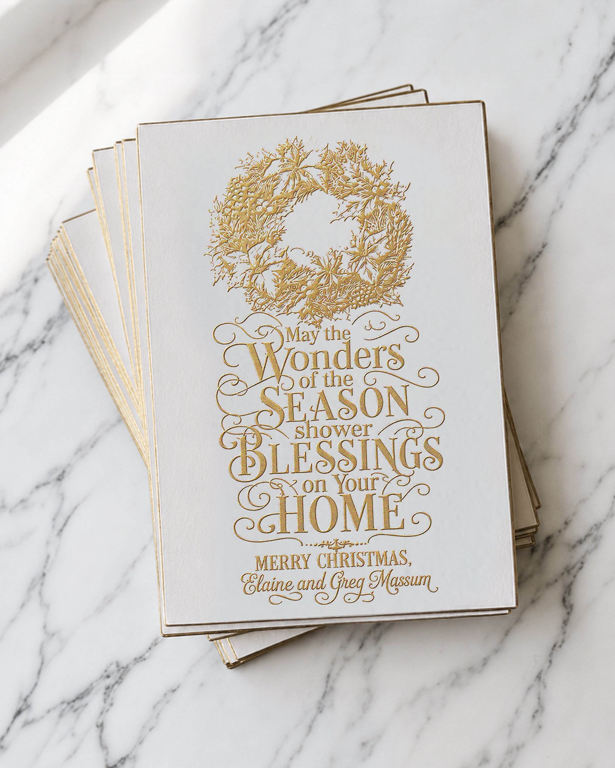 Engraved Wonders Wreath