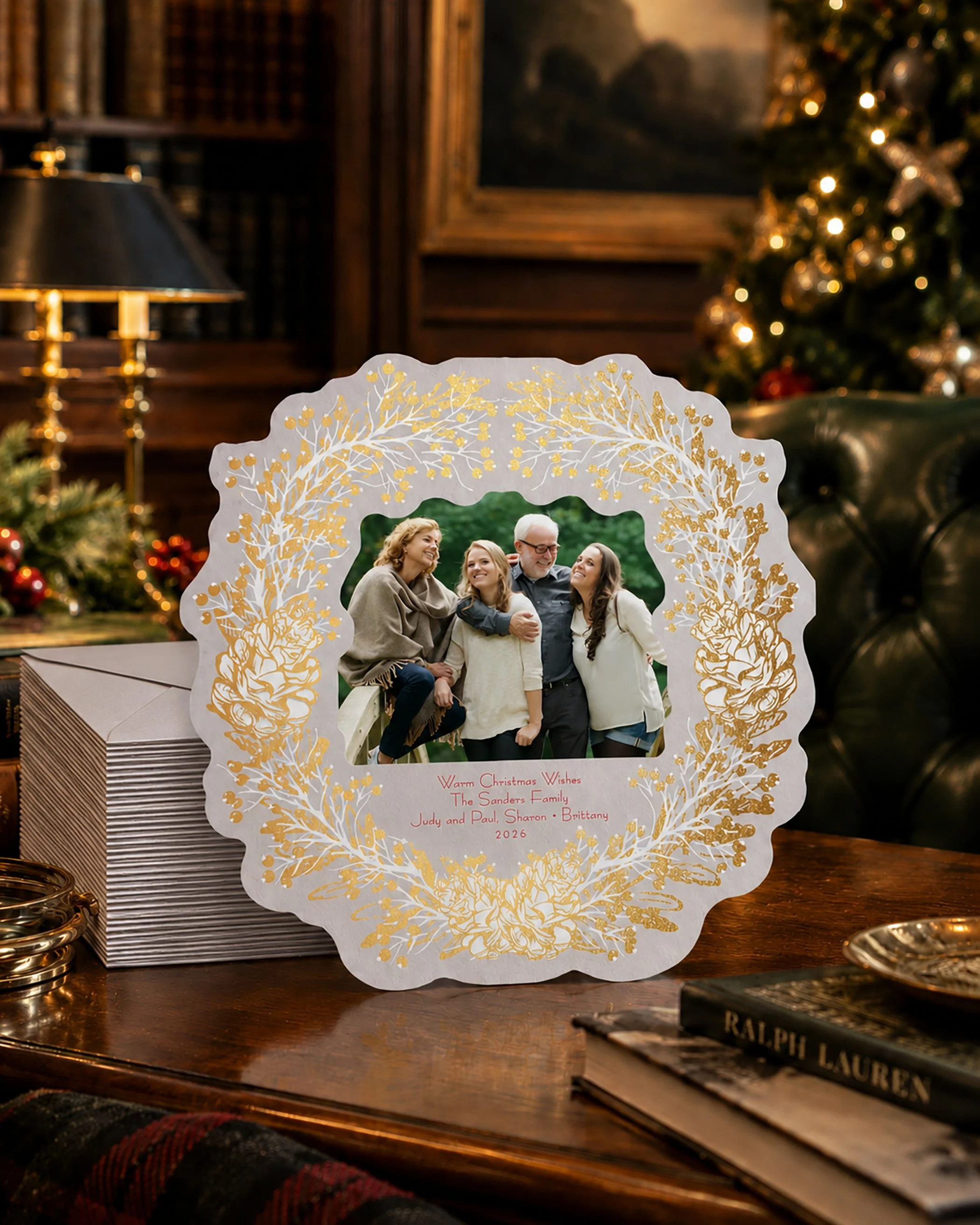 bespoke-foil-wreath-bliss_letterpress-photo-card_bellinvito_grey.jpg