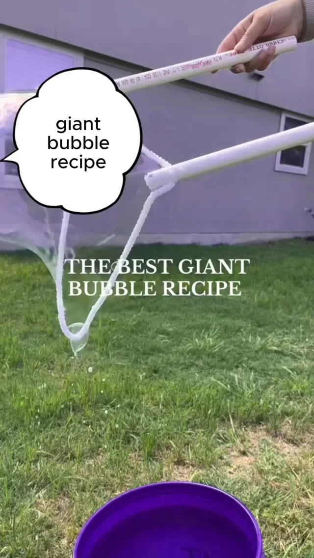 These bubbles are so magical and their elasticity makes them so so fun! Try it at home and let us know how it goes.🫧
Recipe:
1 cup Dawn dish soap
1 cup corn starch
2 tbs baking soda
2-3 tbs glycerin
Water (12 cups)
Follow for more. 🙌🏻✨
#summerk