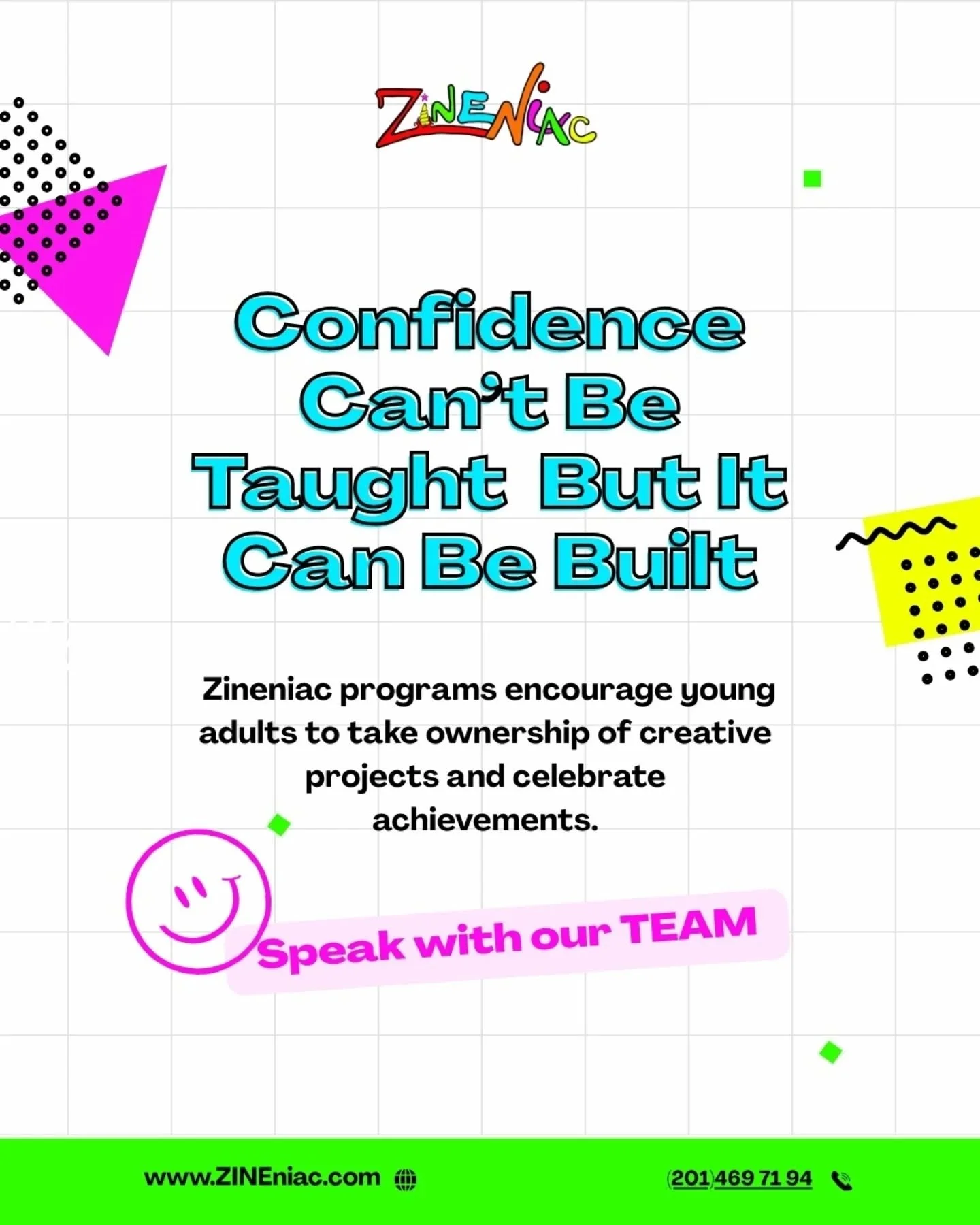 Every young adult deserves a place where they feel capable, creative, and proud.🙌🏻✨
Zineniac gives them that.
🎨 Here, projects aren’t just tasks, they are confidence builders.
💬 Want to see how it works? Speak with our team today.