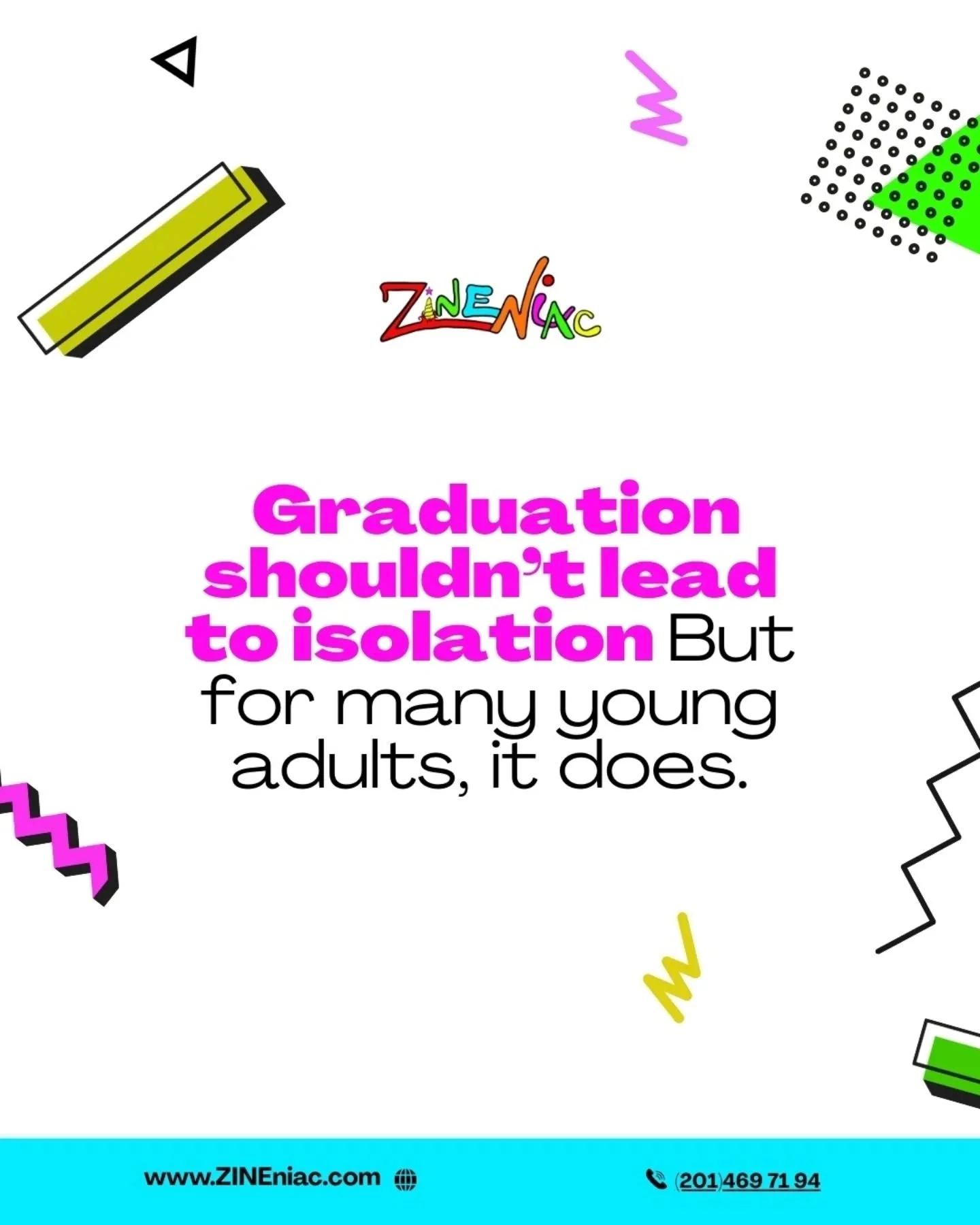 Zineniac gives young adults a space to belong, to create, and to find their people.
🎨 New projects. Real friendships. Safe growth.
DM us to join a community that gets it.
#Zineniac #CreativeSupport #AfterGraduationLife #InclusivePrograms #ArtFor