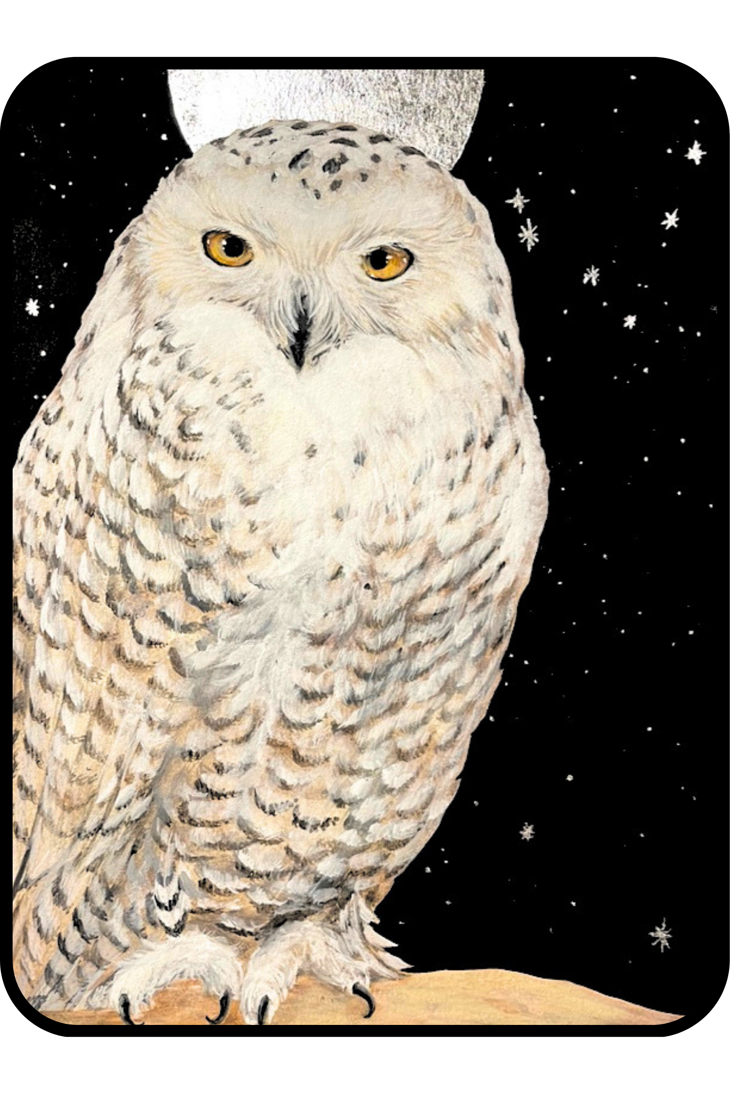 Pleiadian Lunar Snowy Owl