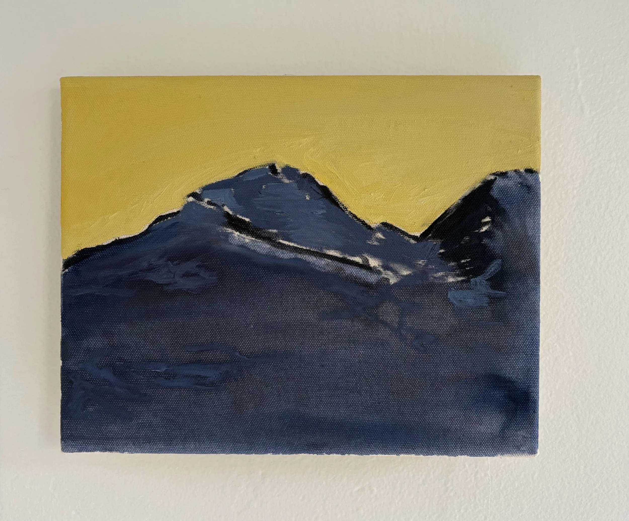 Blue mountains, 2026, 8 x10", oil on canvas