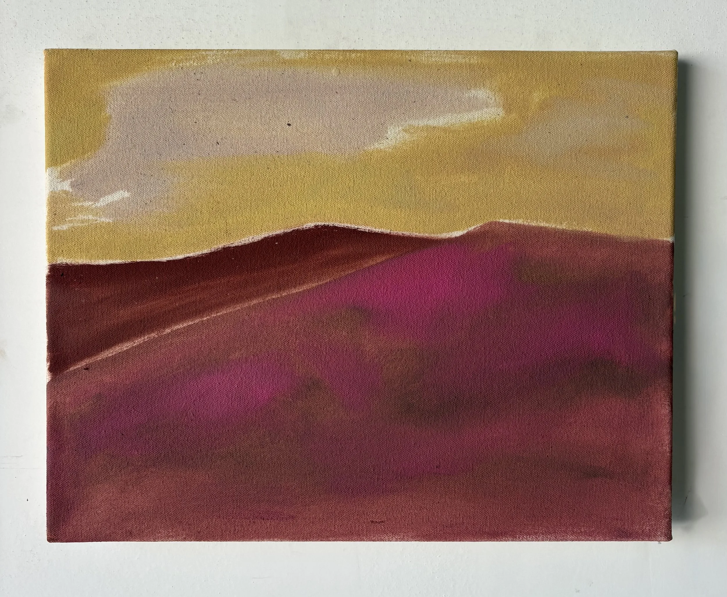 Pink Mountain, 2026, 14 x 11", oil on canvas