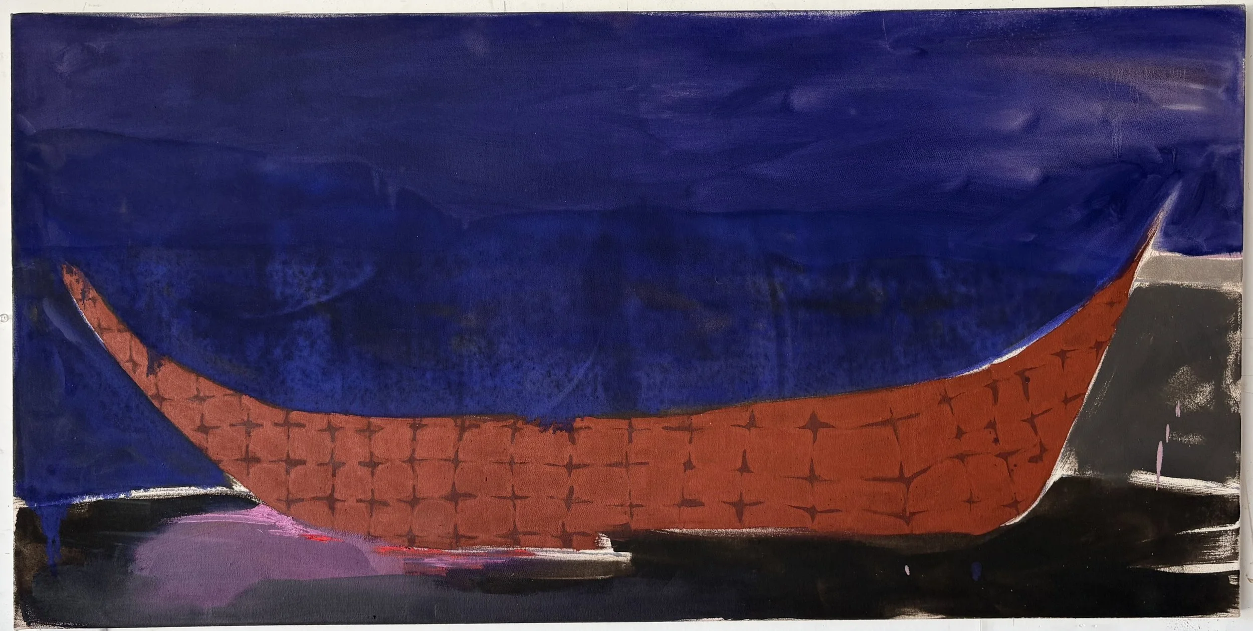Dusk, 2026, 48 x 24”, oil on canvas