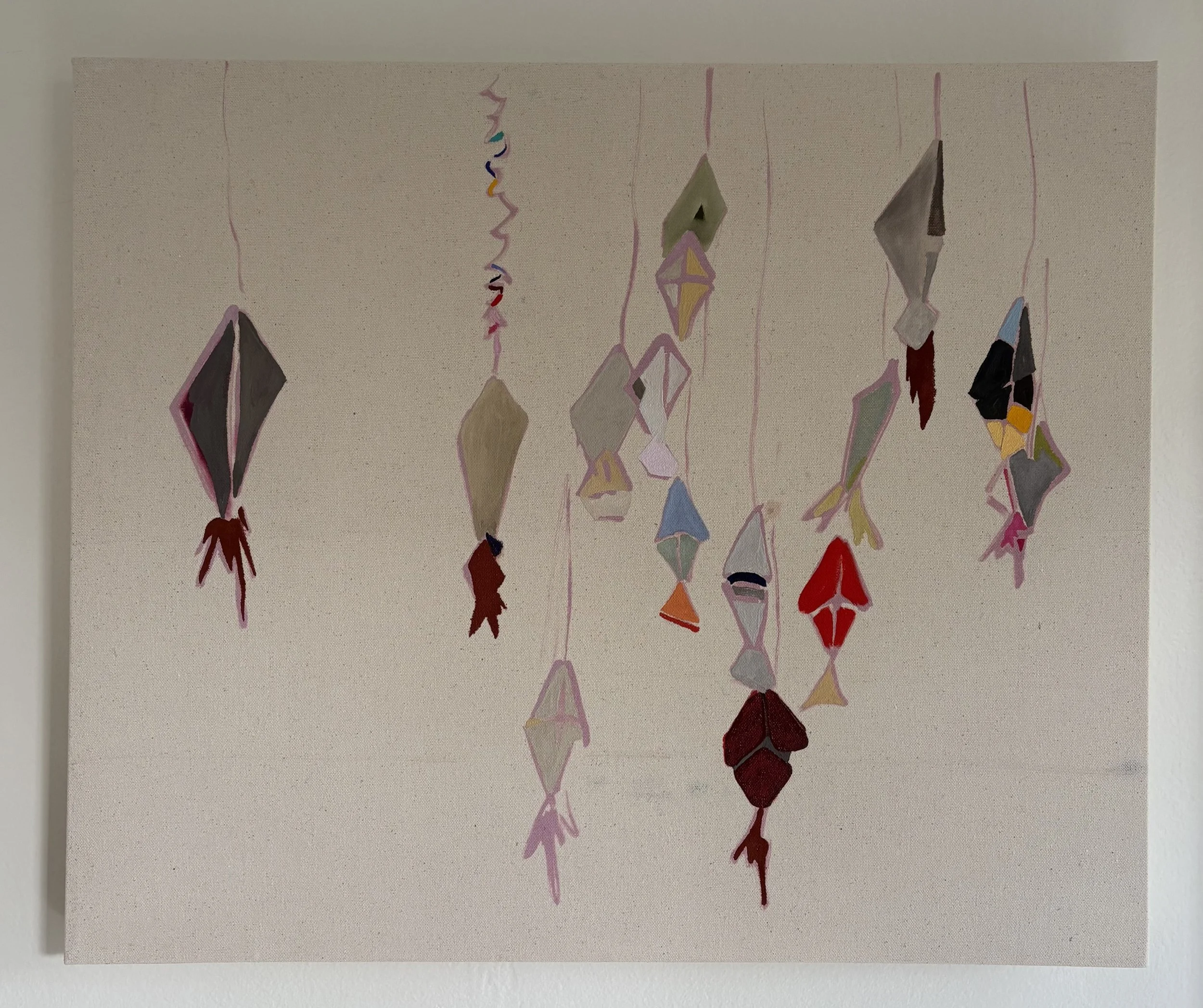  Kites, 2026, 24 x 20", oil on canvas