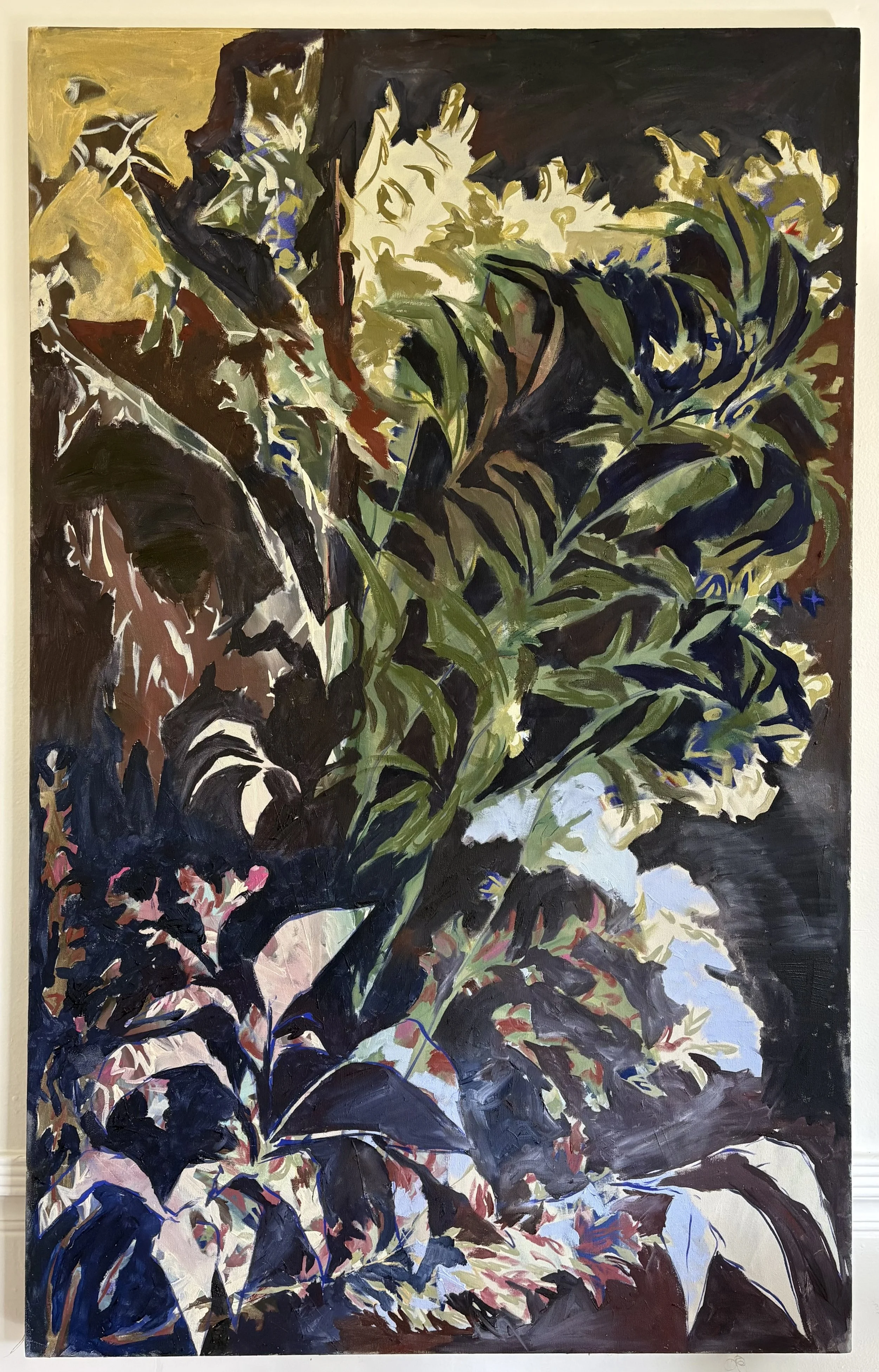 Quilted Garden, 2026, 30 x 48", oil on canvas- sold