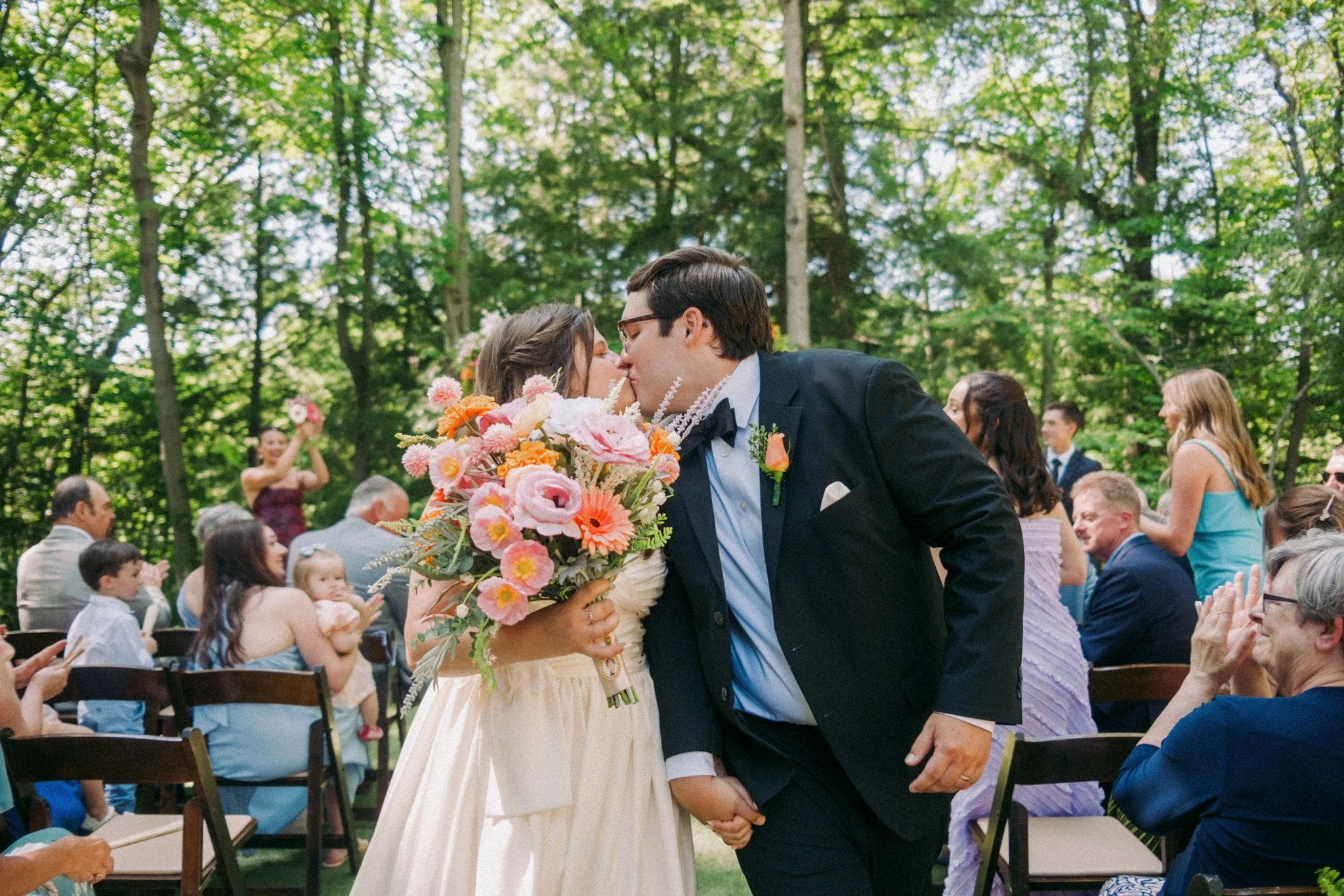 Max &amp; Abbey’s Cozy Backyard Michigan Wedding