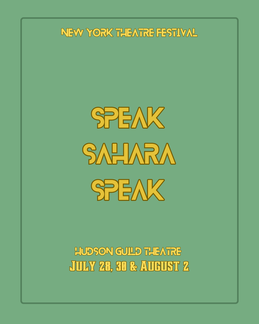 SPEAK SAHARA SPEAK